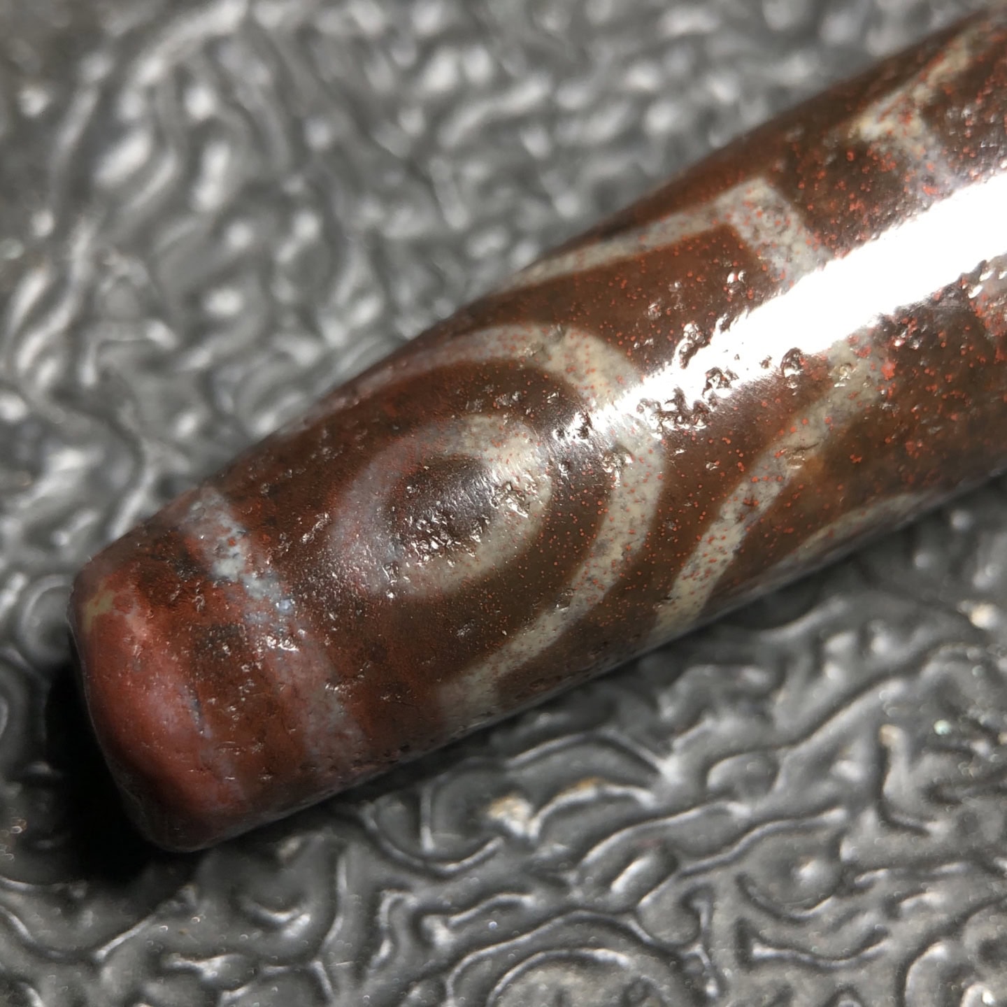 Chinese Natural Agate DZI Beads