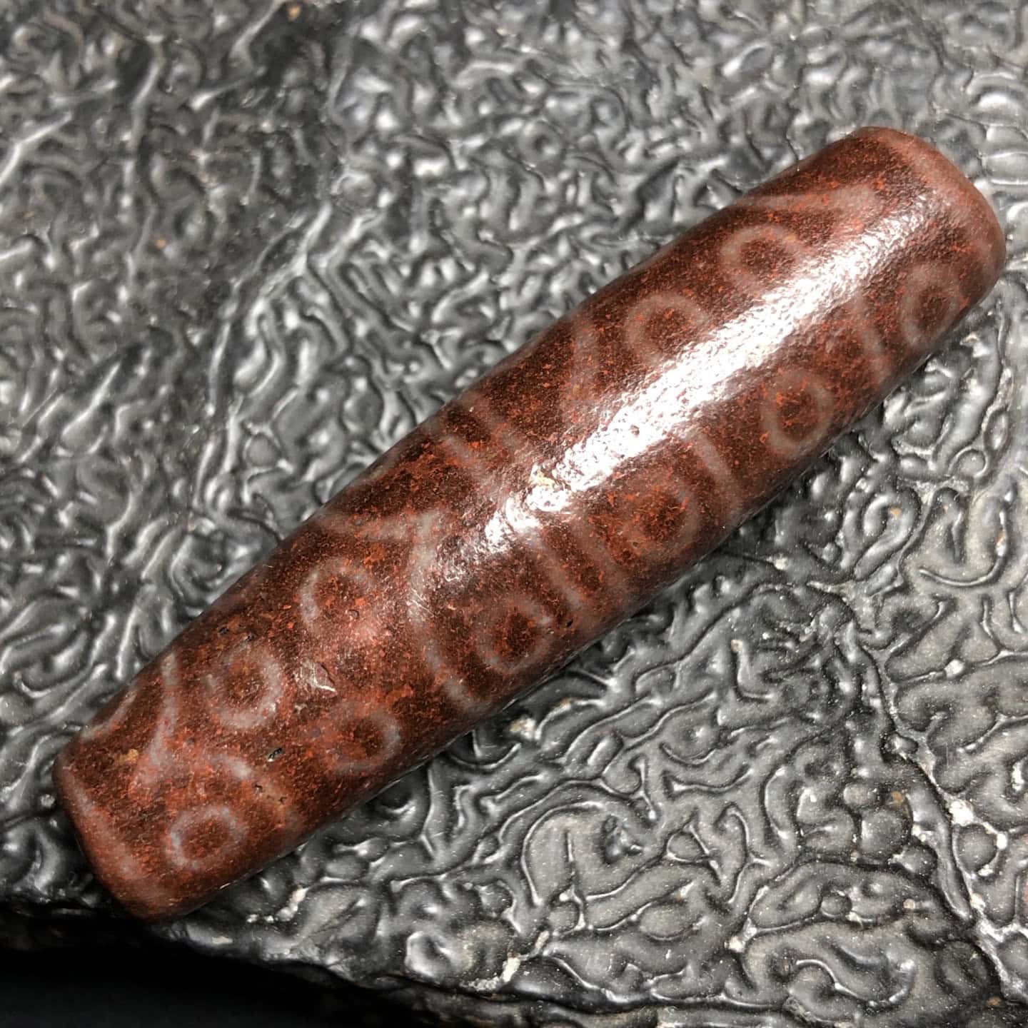Chinese Natural Agate DZI Beads