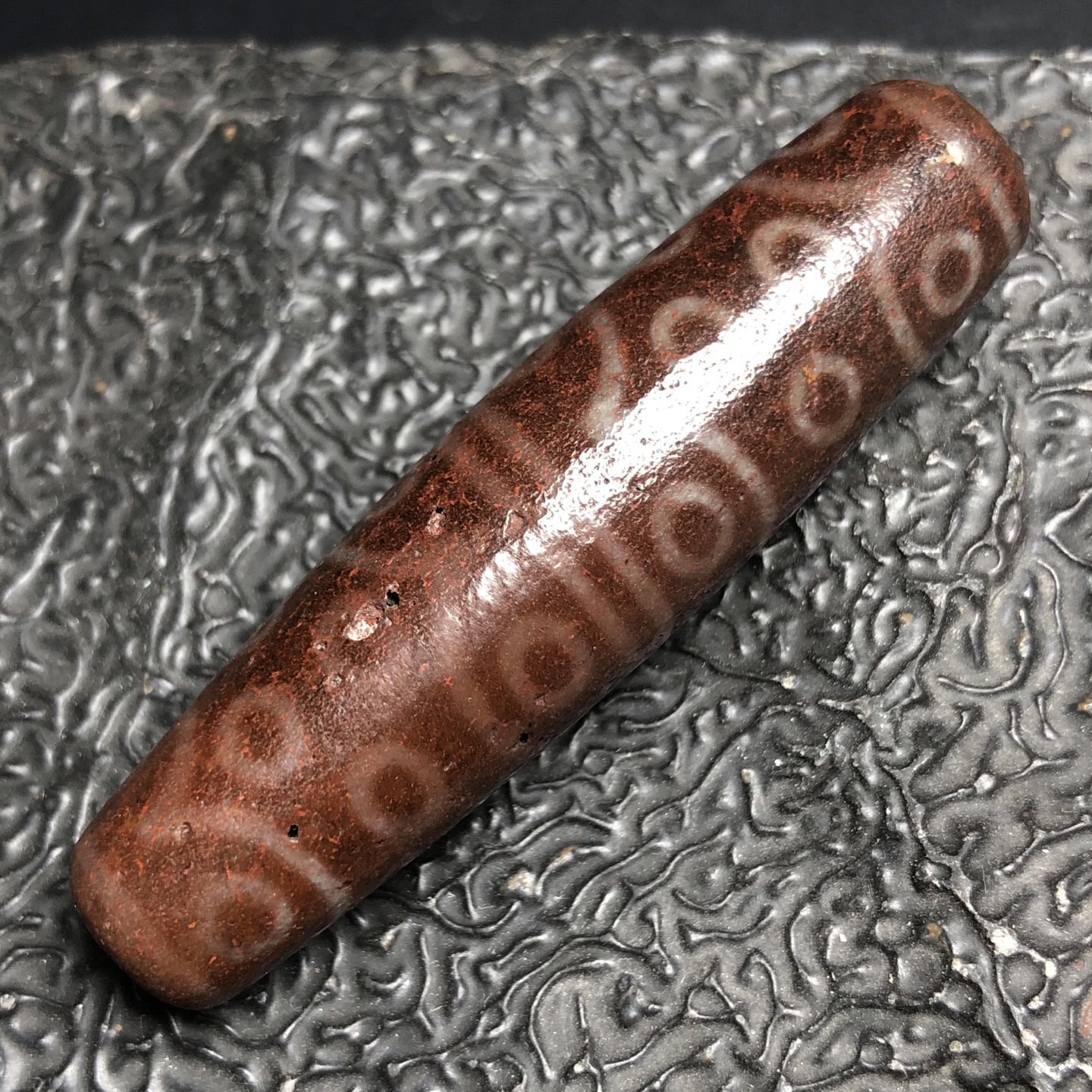 Chinese Natural Agate DZI Beads