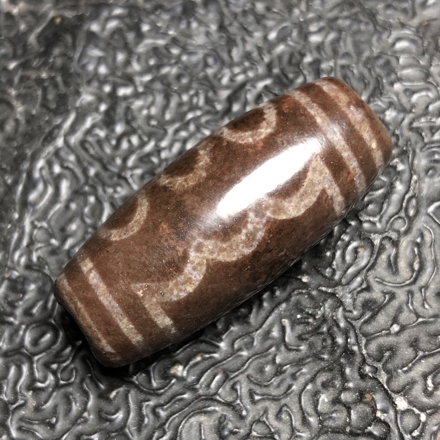 Chinese Natural Agate DZI Beads