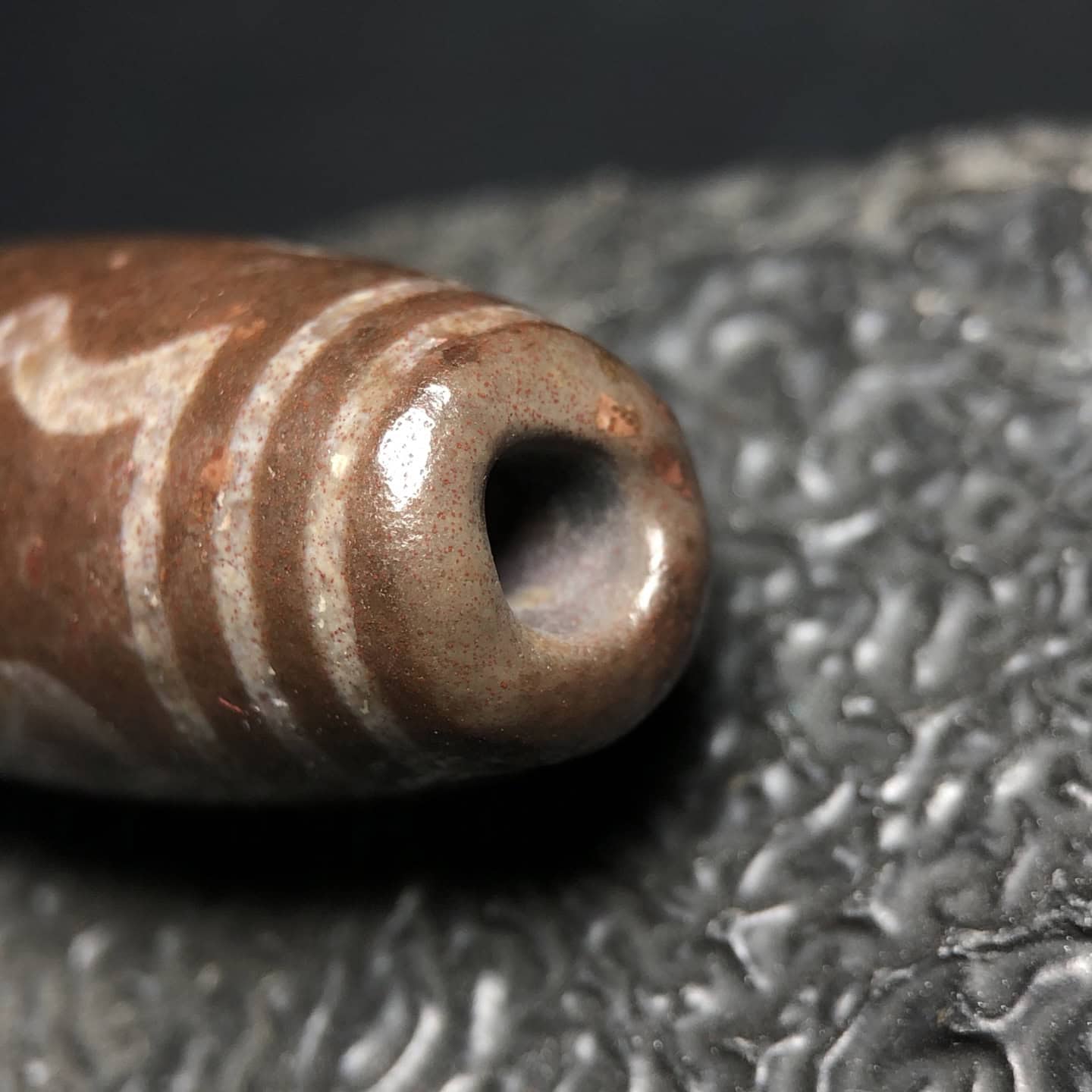 Chinese Natural Agate DZI Beads