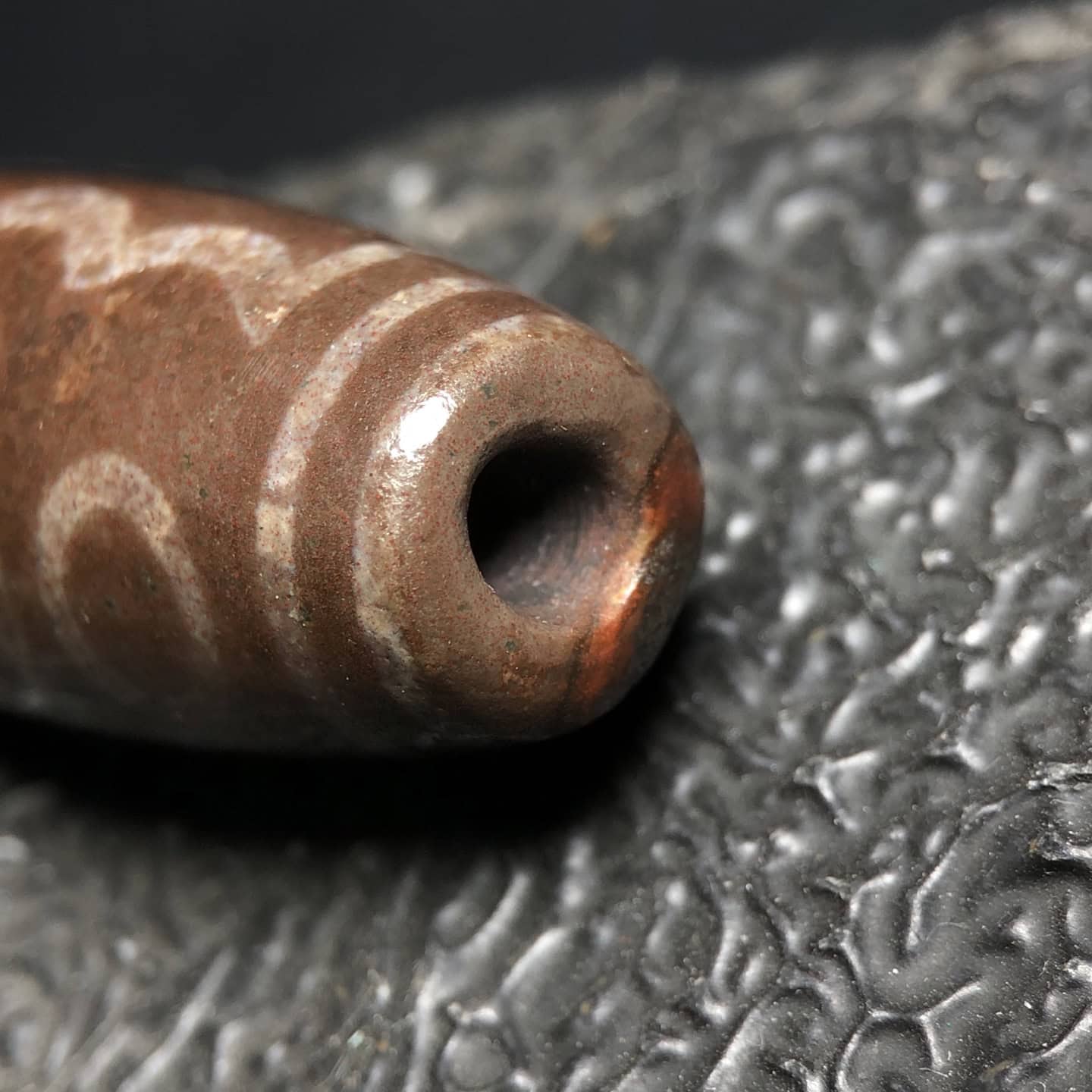 Chinese Natural Agate DZI Beads