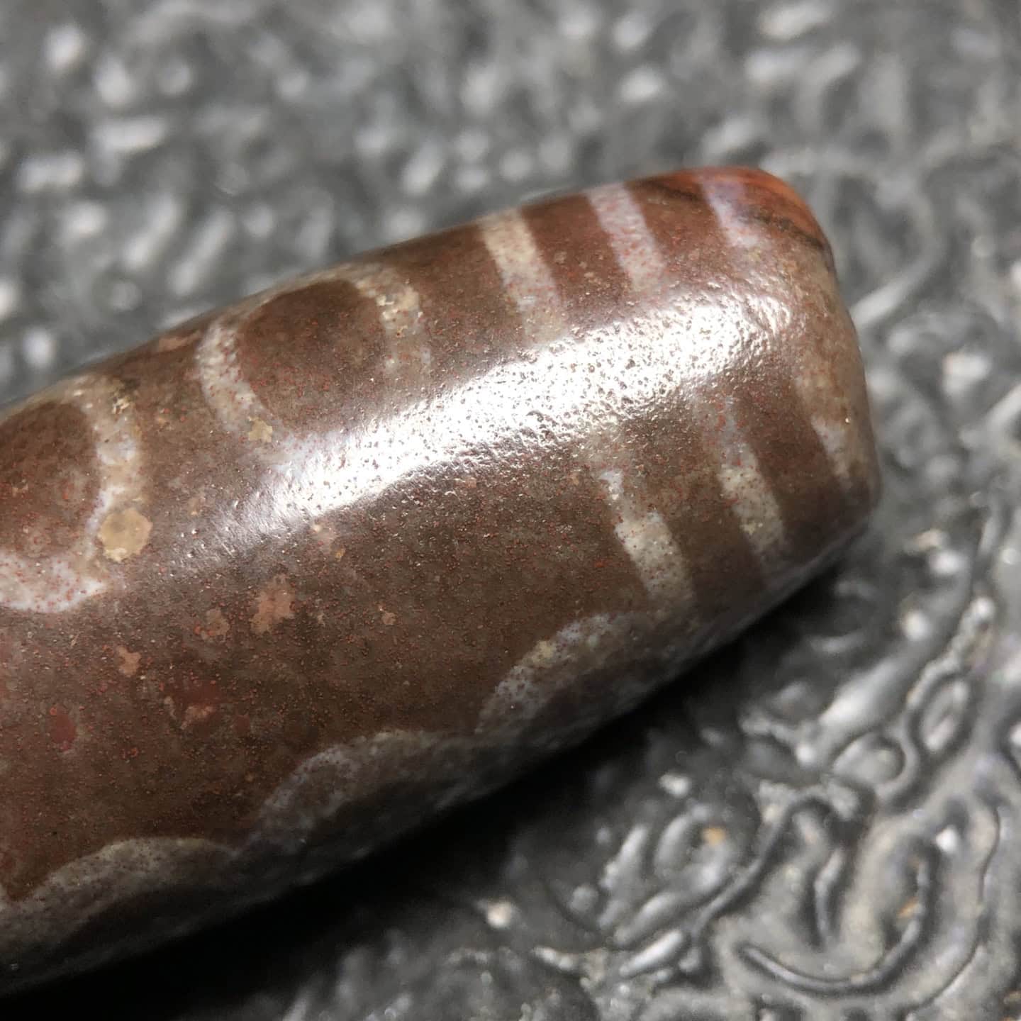 Chinese Natural Agate DZI Beads
