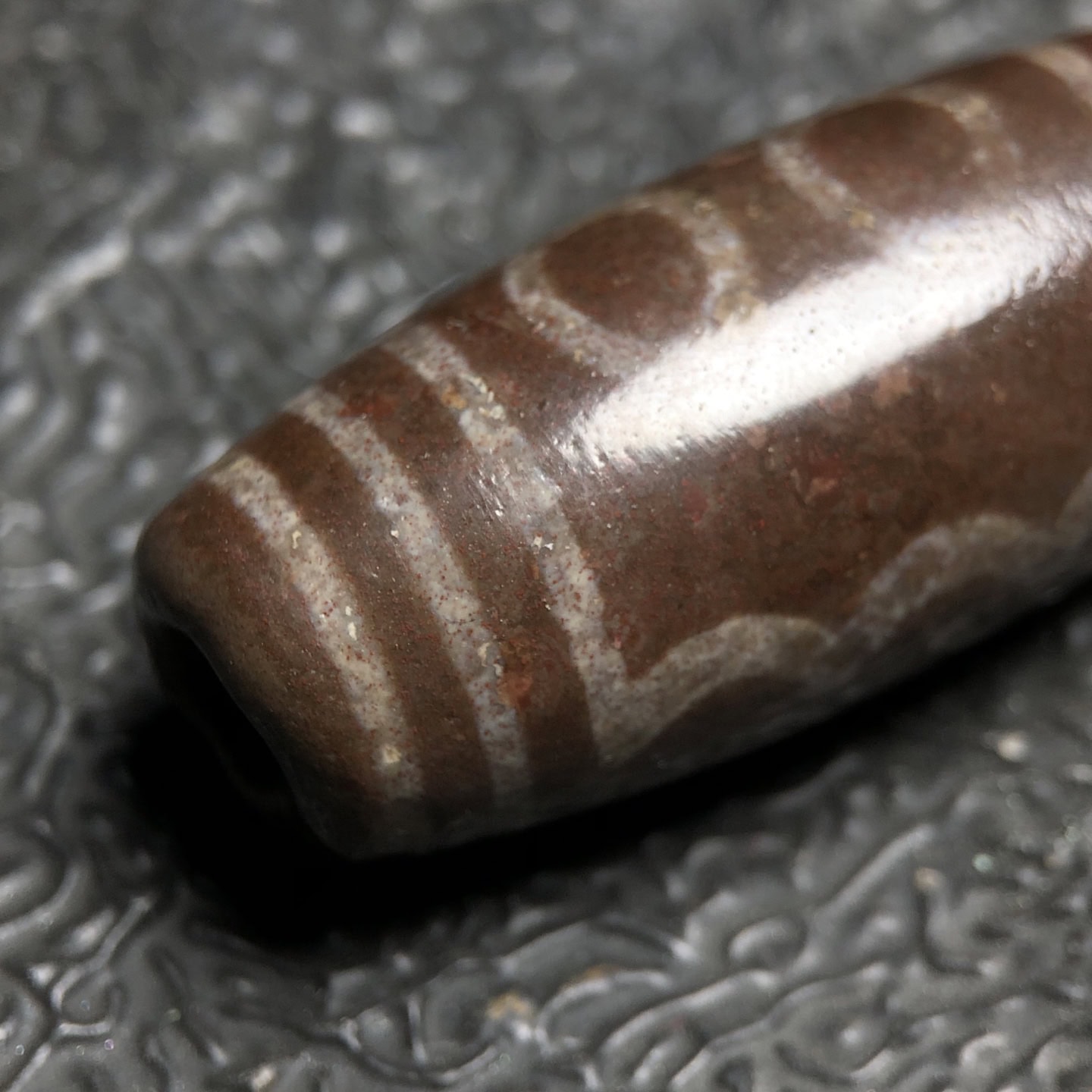 Chinese Natural Agate DZI Beads