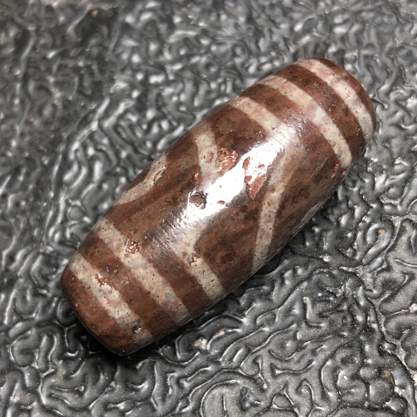 Chinese Natural Agate DZI Beads