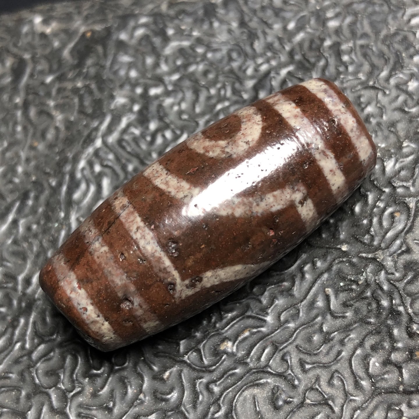 Chinese Natural Agate DZI Beads