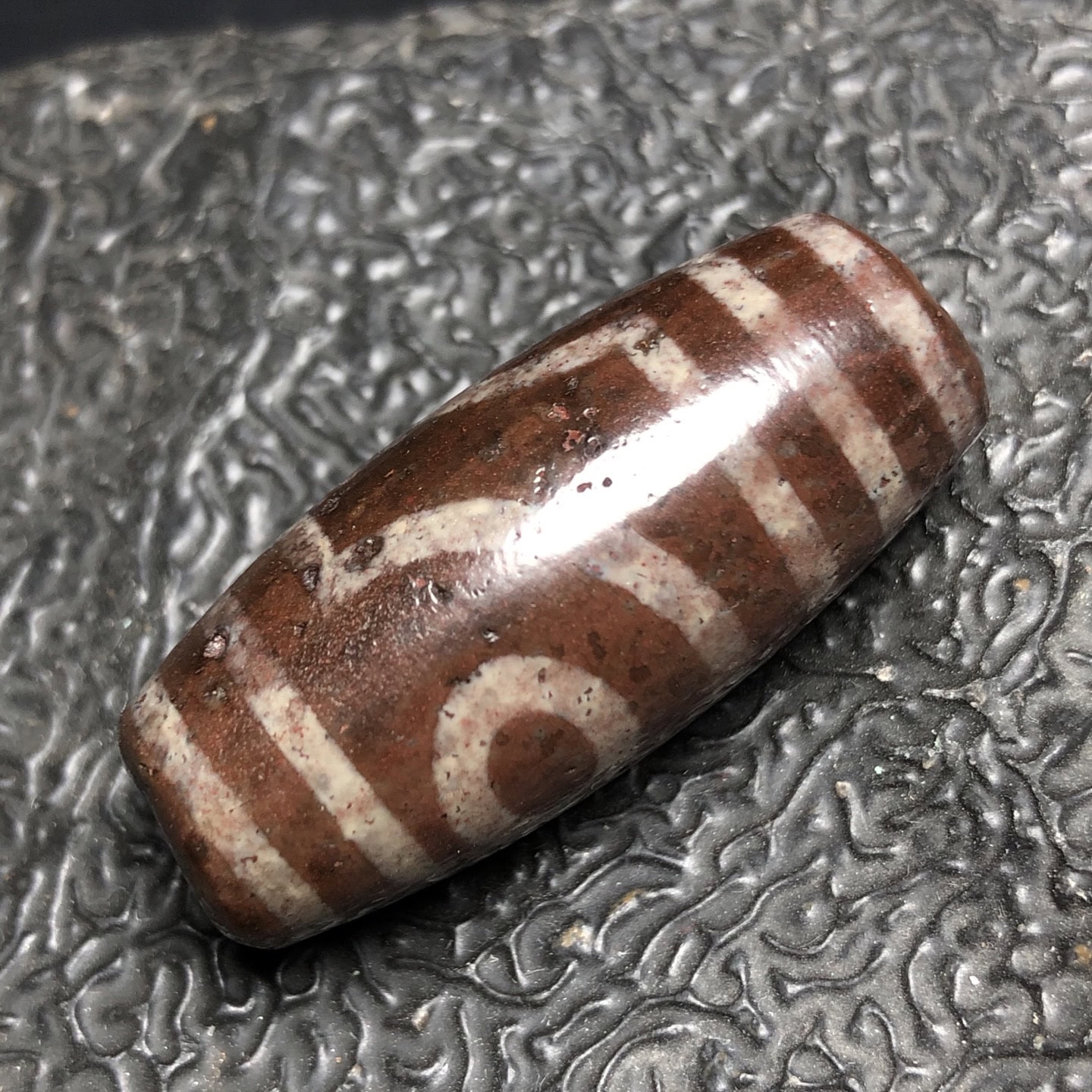 Chinese Natural Agate DZI Beads