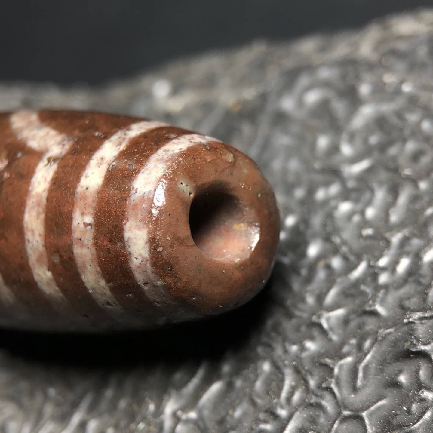Chinese Natural Agate DZI Beads