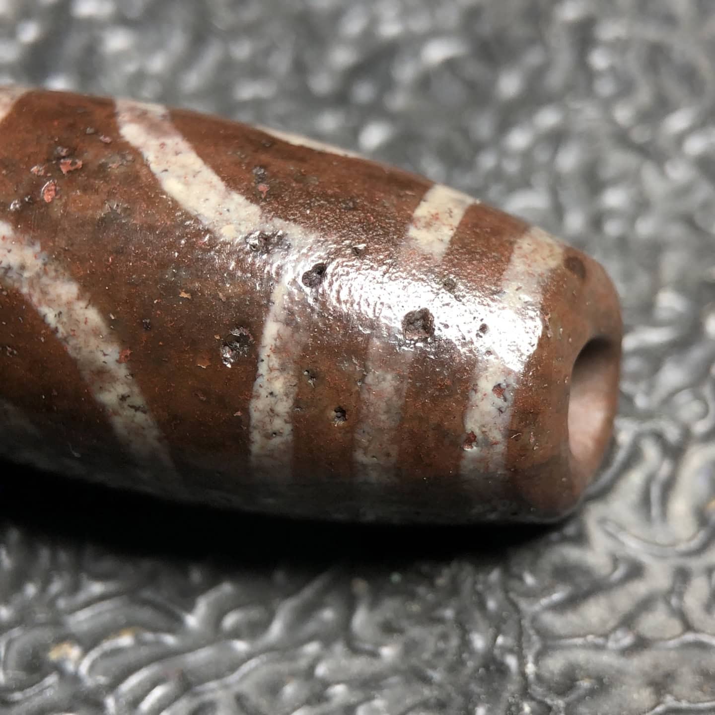 Chinese Natural Agate DZI Beads