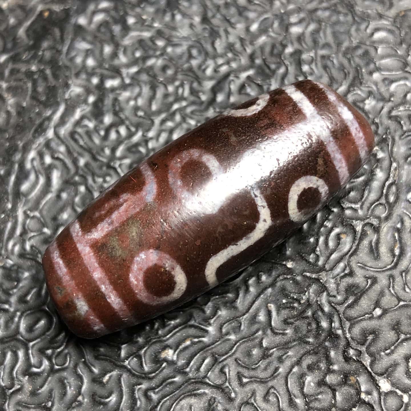 Chinese Natural Agate DZI Beads