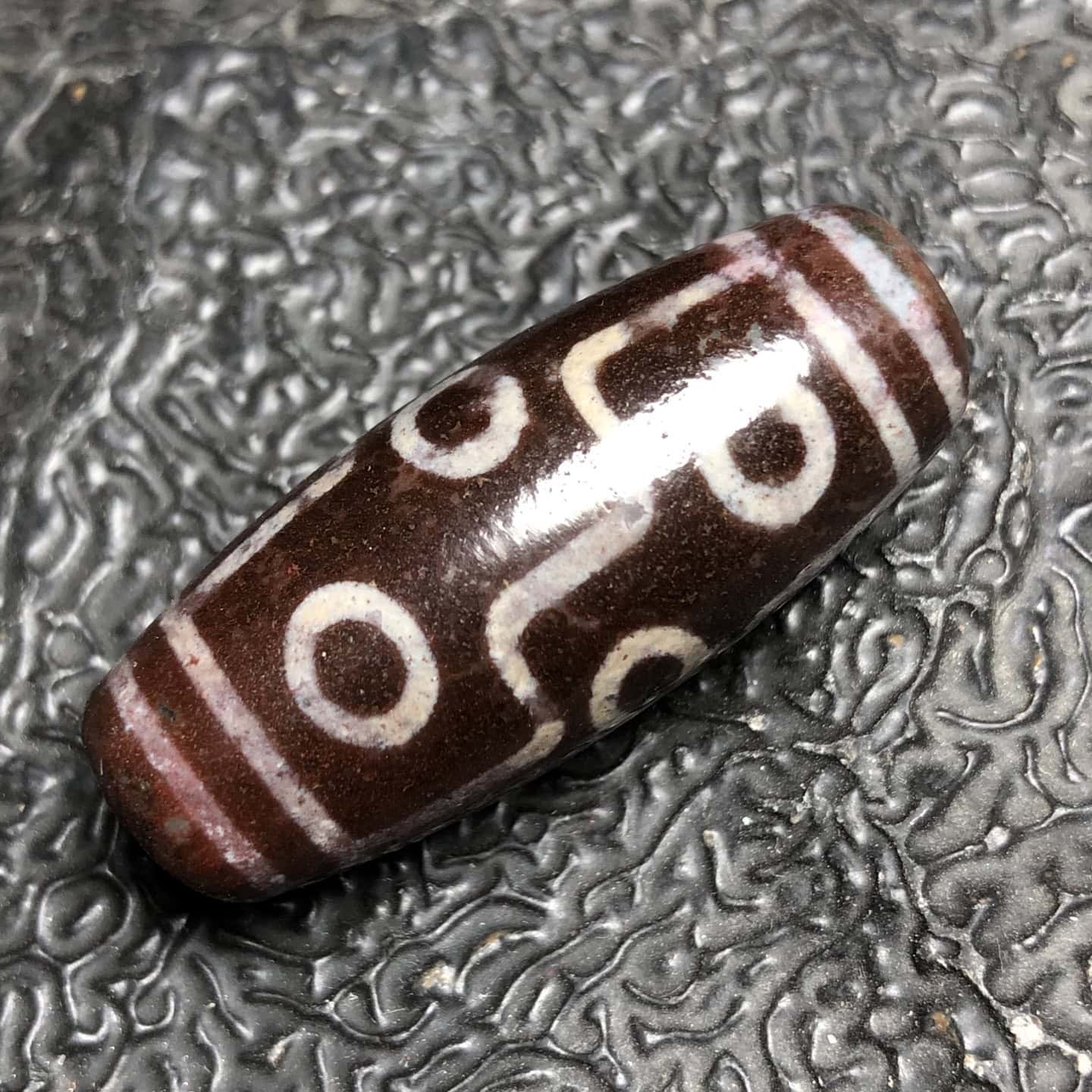 Chinese Natural Agate DZI Beads