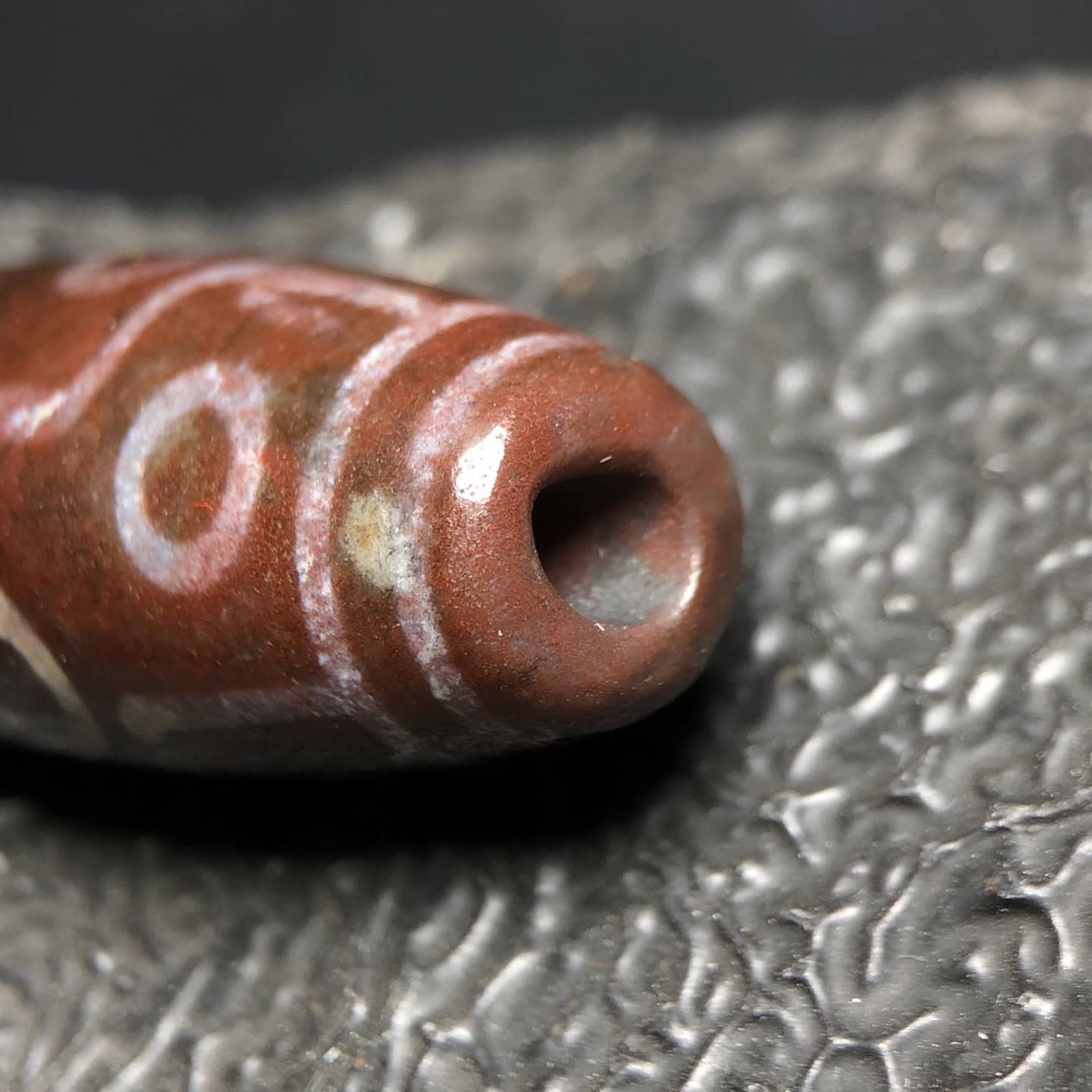 Chinese Natural Agate DZI Beads