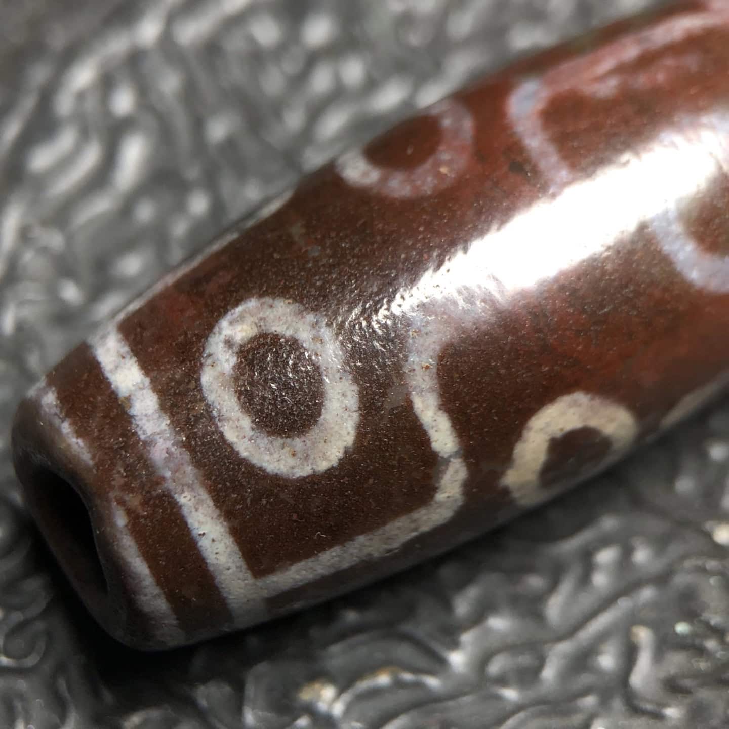Chinese Natural Agate DZI Beads