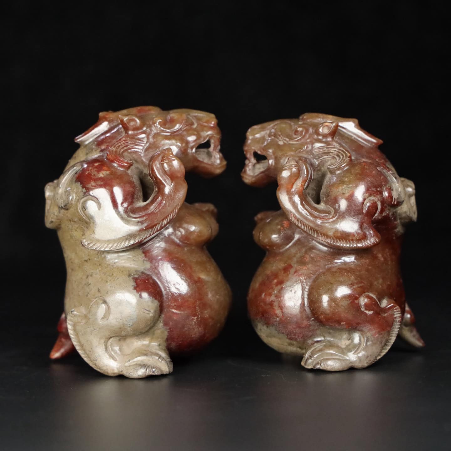 Chinese Natural Jade Carved Bear
