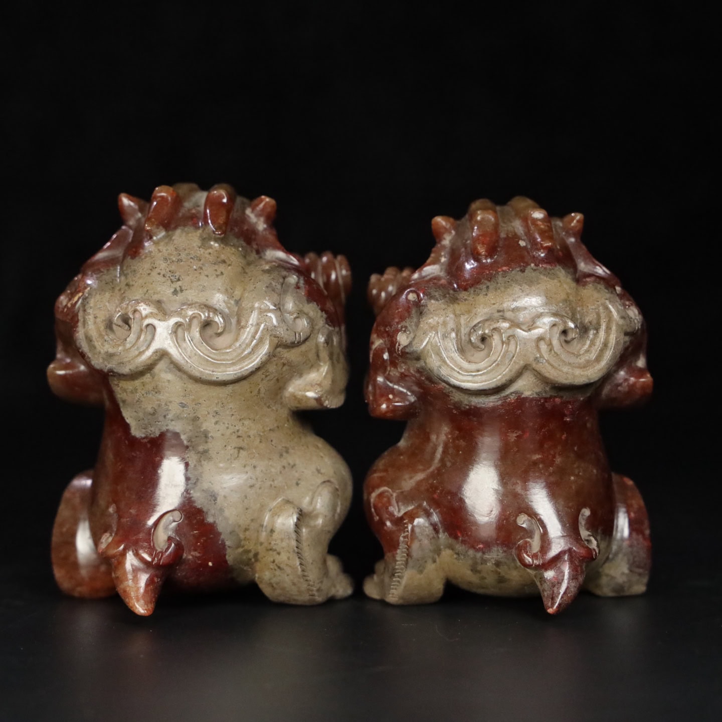 Chinese Natural Jade Carved Bear