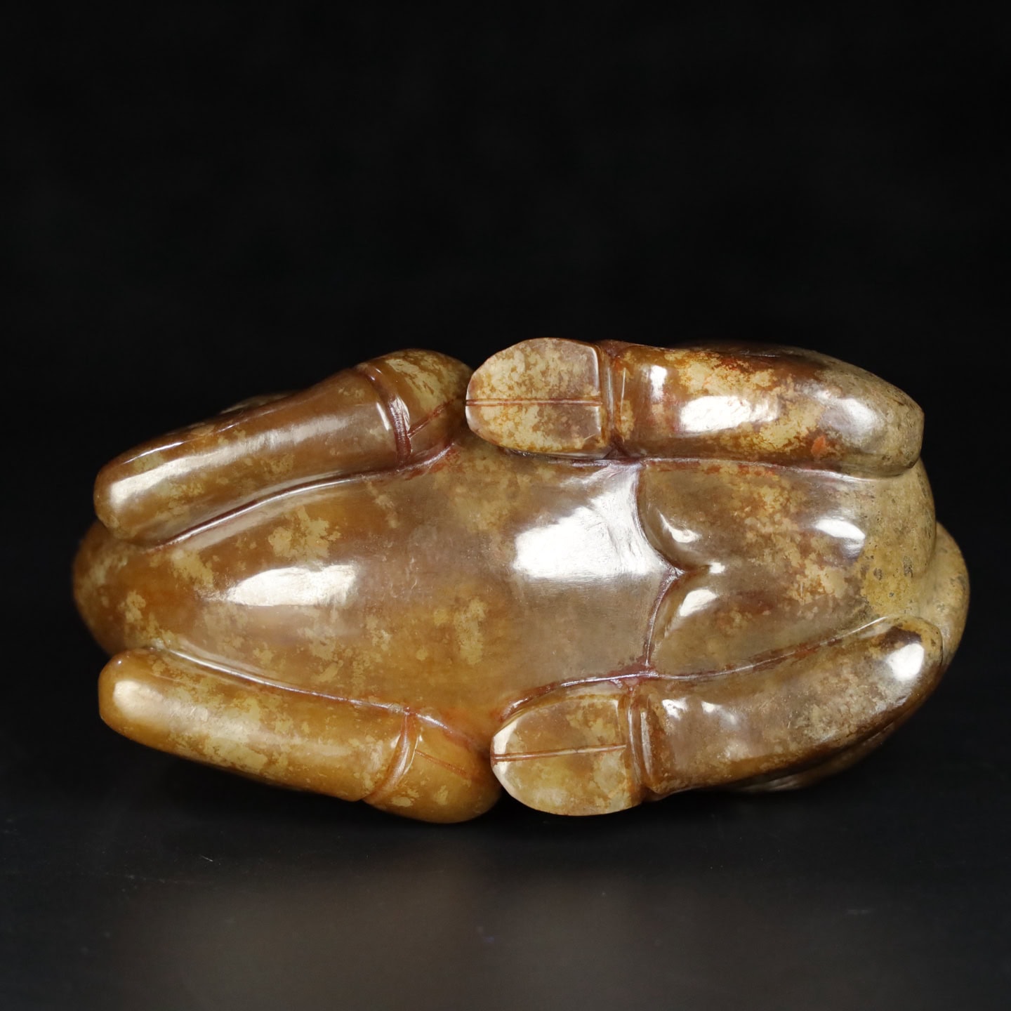 Chinese Natural Jade Carved camel ornaments