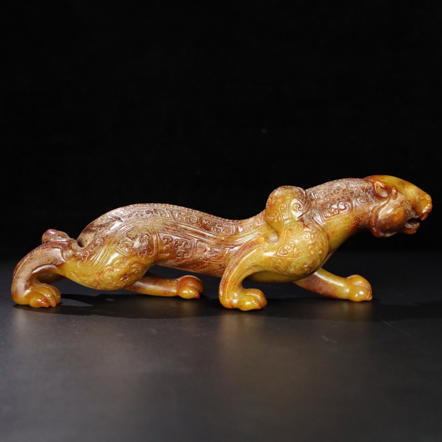 Chinese Natural Jade Carved Animal ornaments