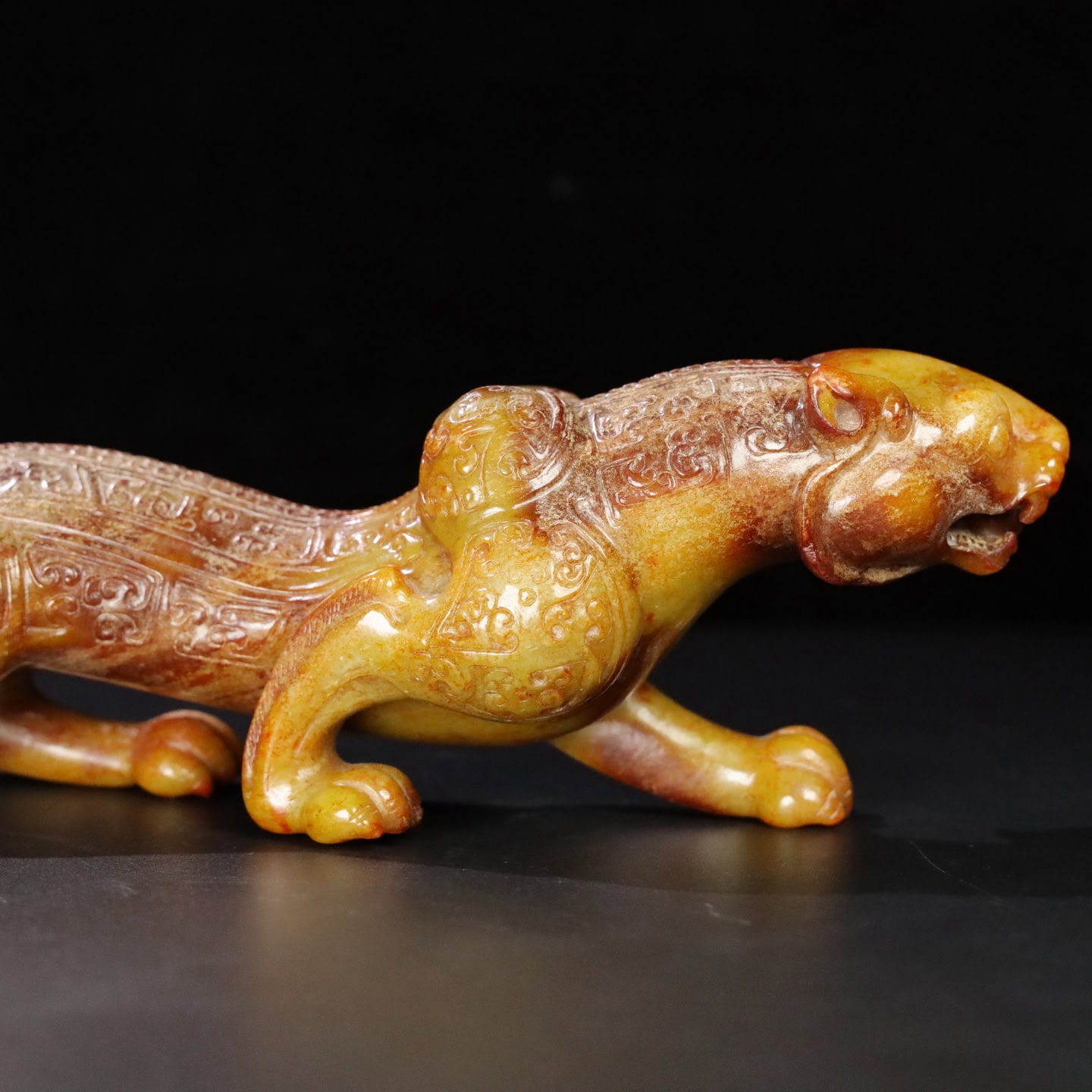 Chinese Natural Jade Carved Animal ornaments