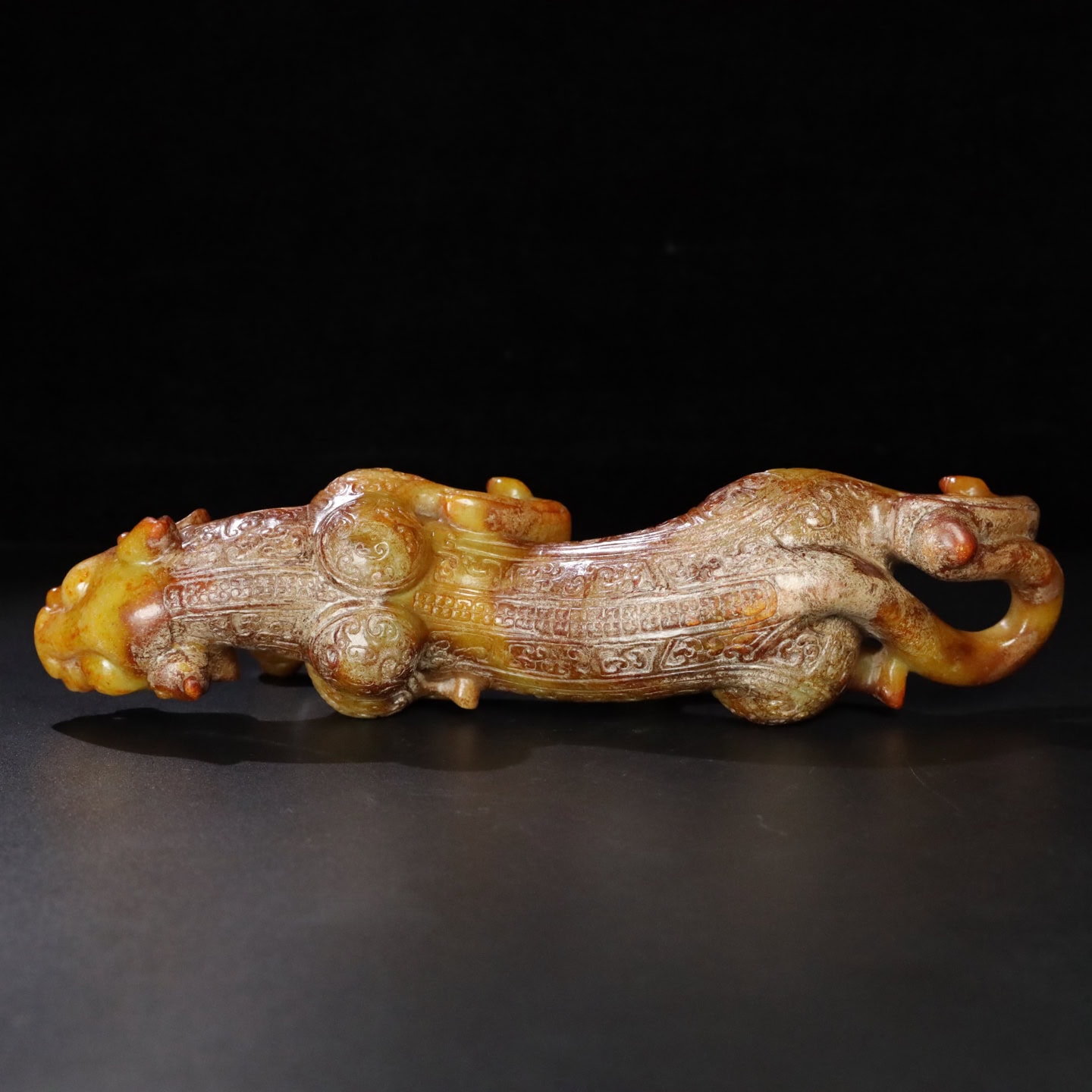 Chinese Natural Jade Carved Animal ornaments