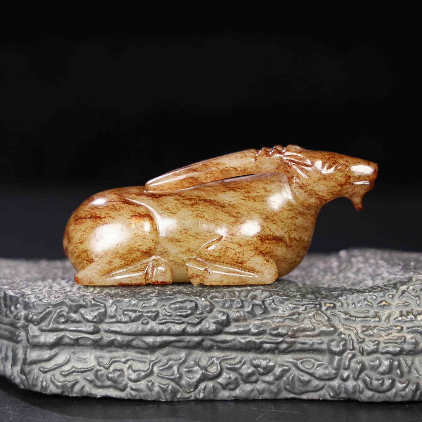 Chinese Natural Jade Carved sheep