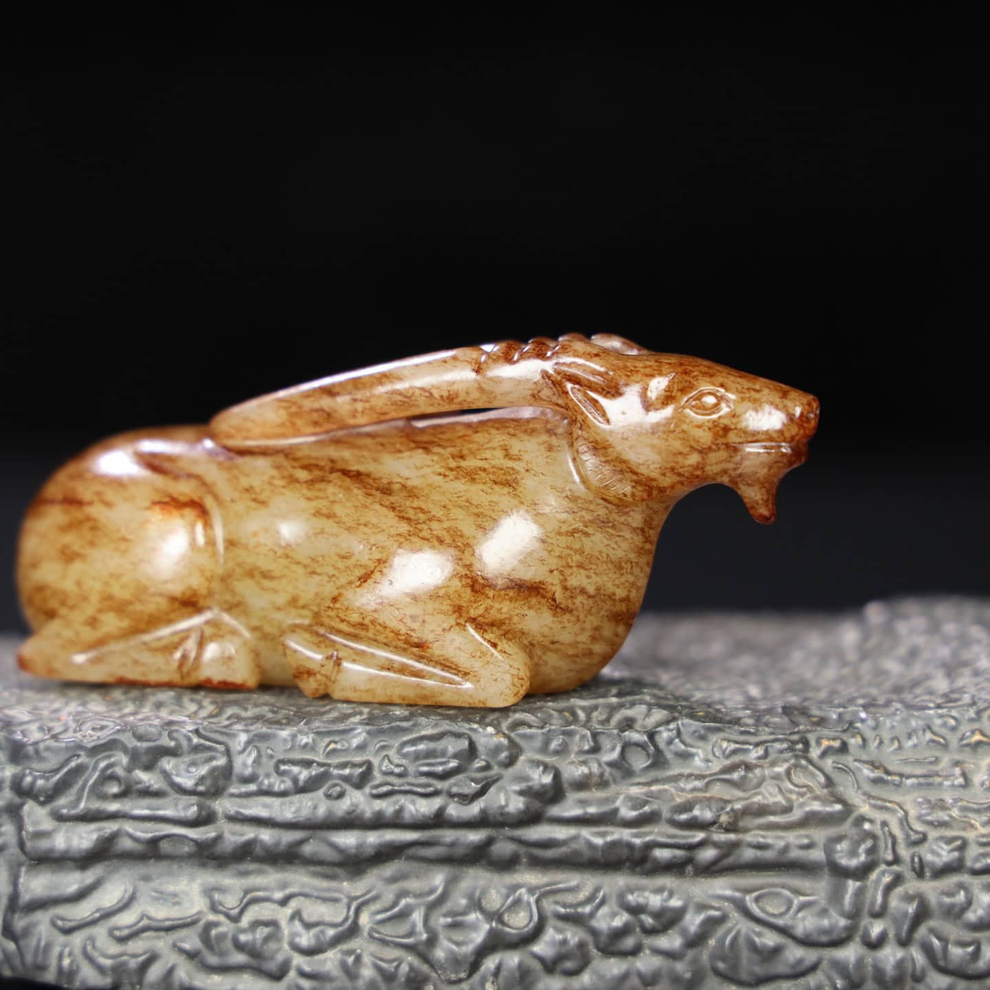 Chinese Natural Jade Carved sheep