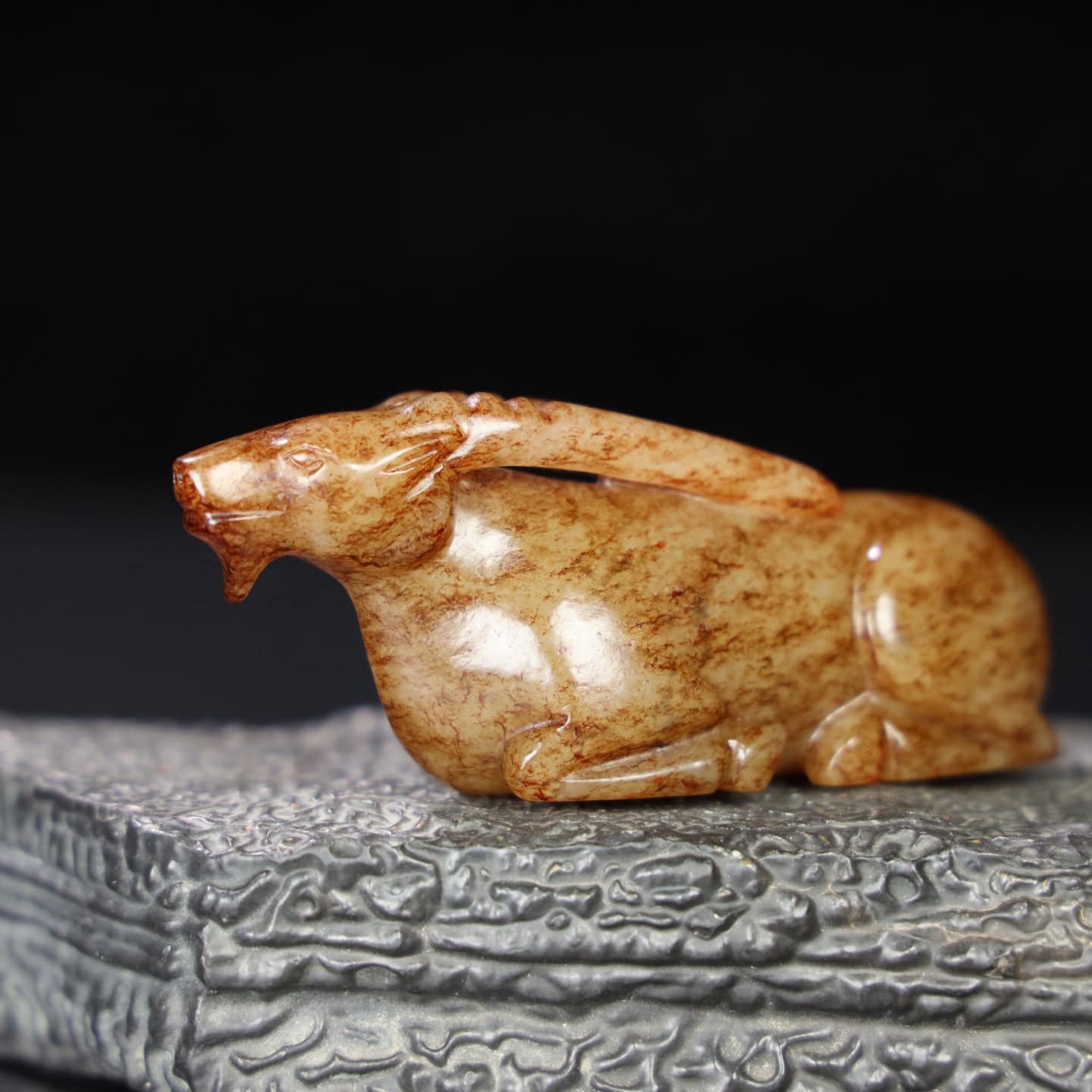 Chinese Natural Jade Carved sheep