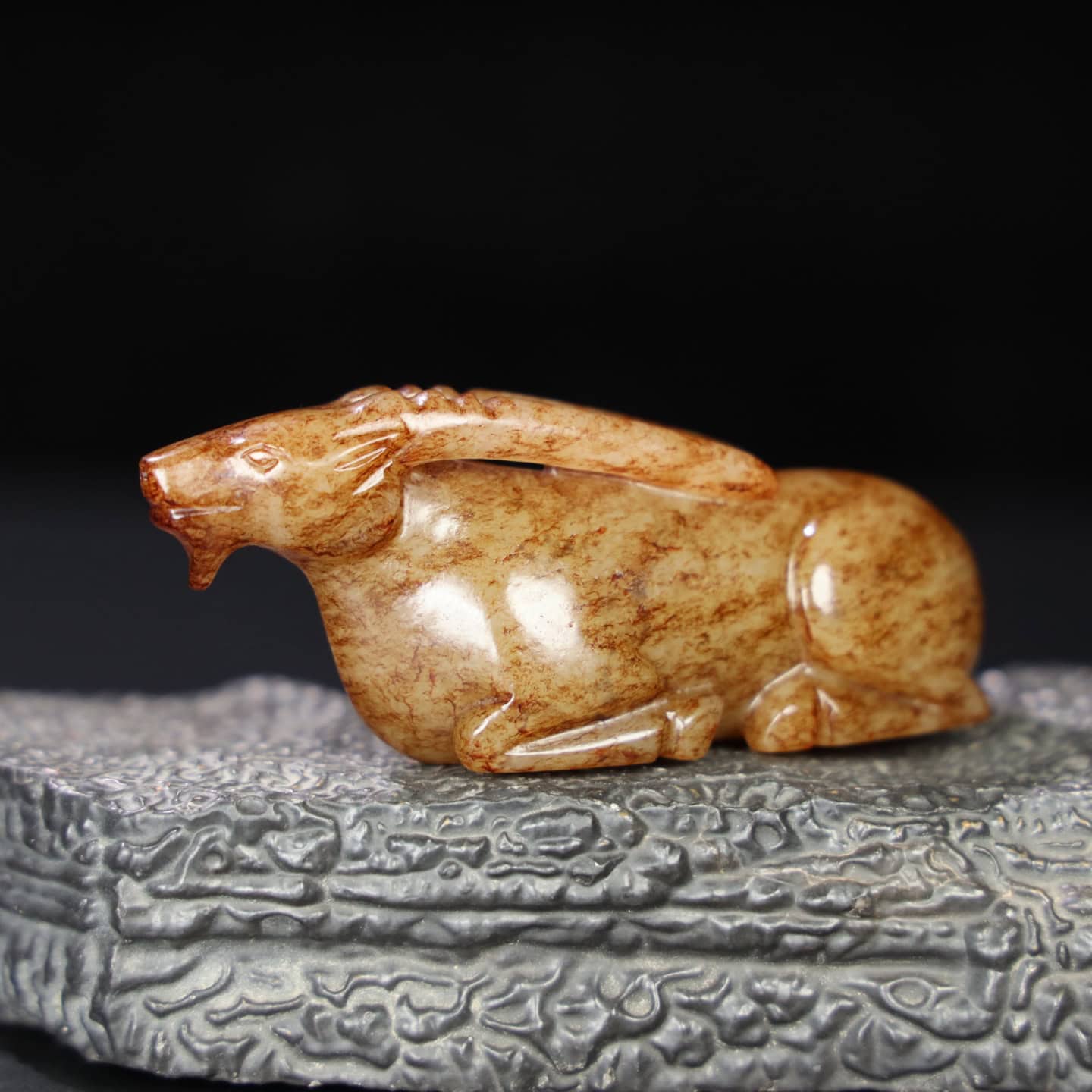 Chinese Natural Jade Carved sheep