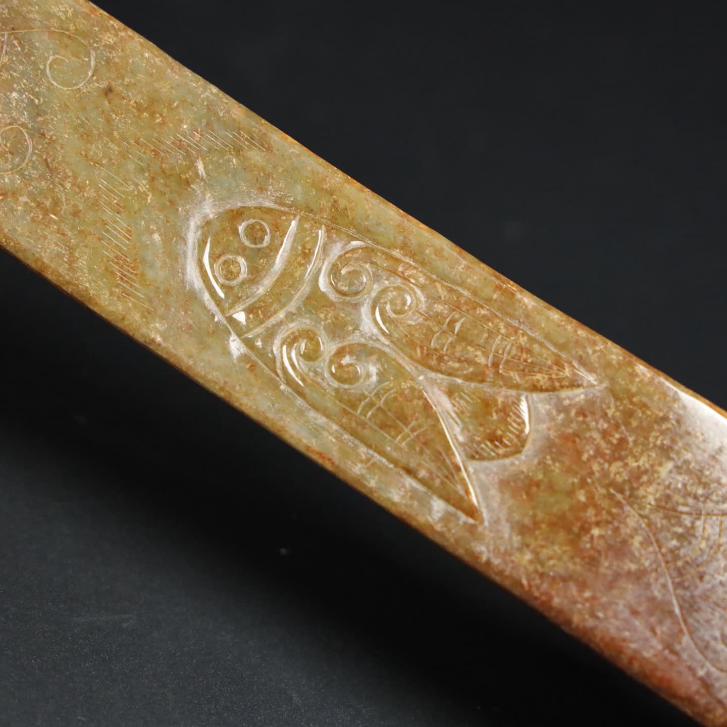 Chinese Natural Jade Carved spoon