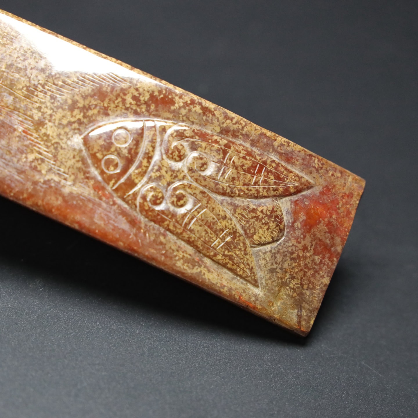 Chinese Natural Jade Carved spoon
