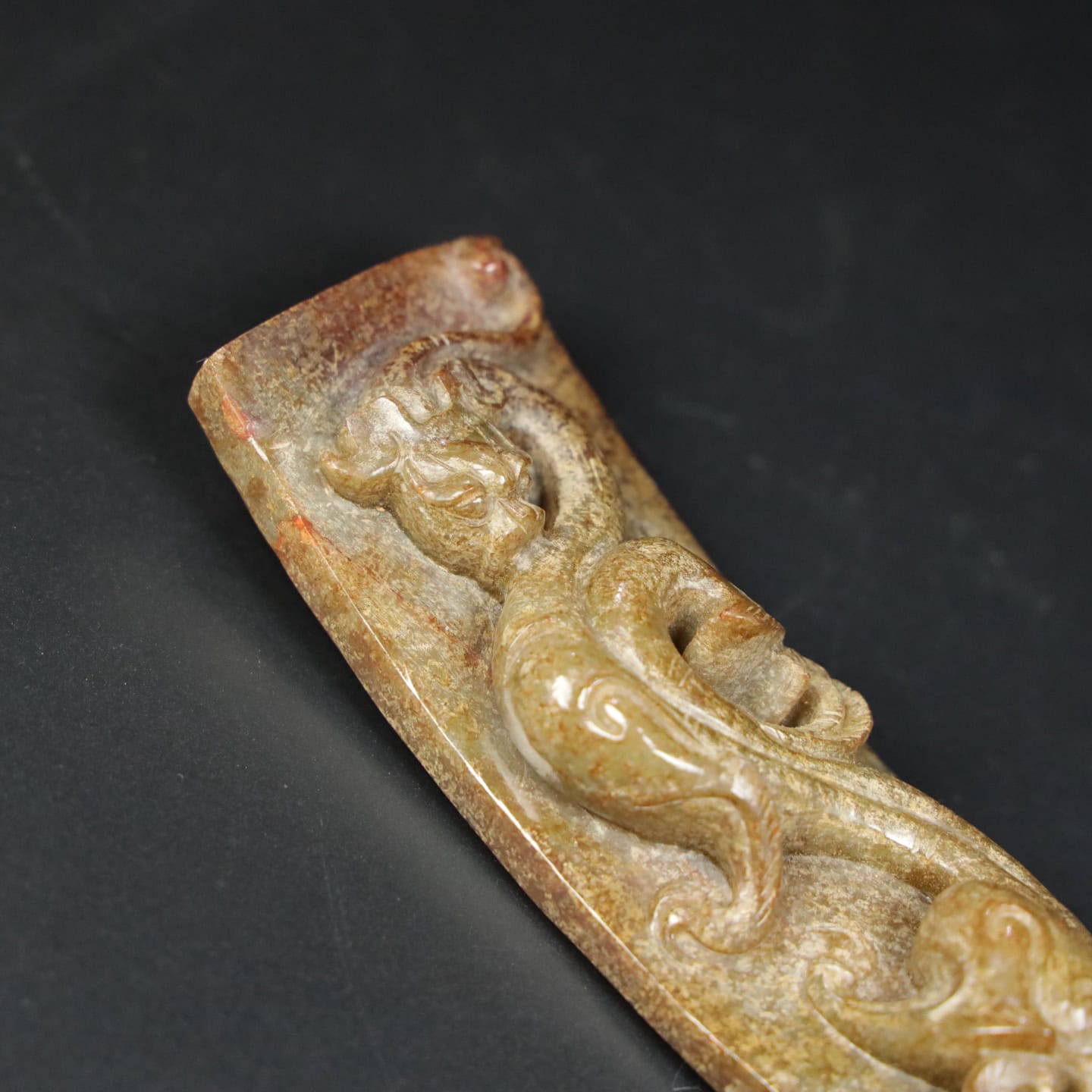 Chinese Natural Jade Carved spoon