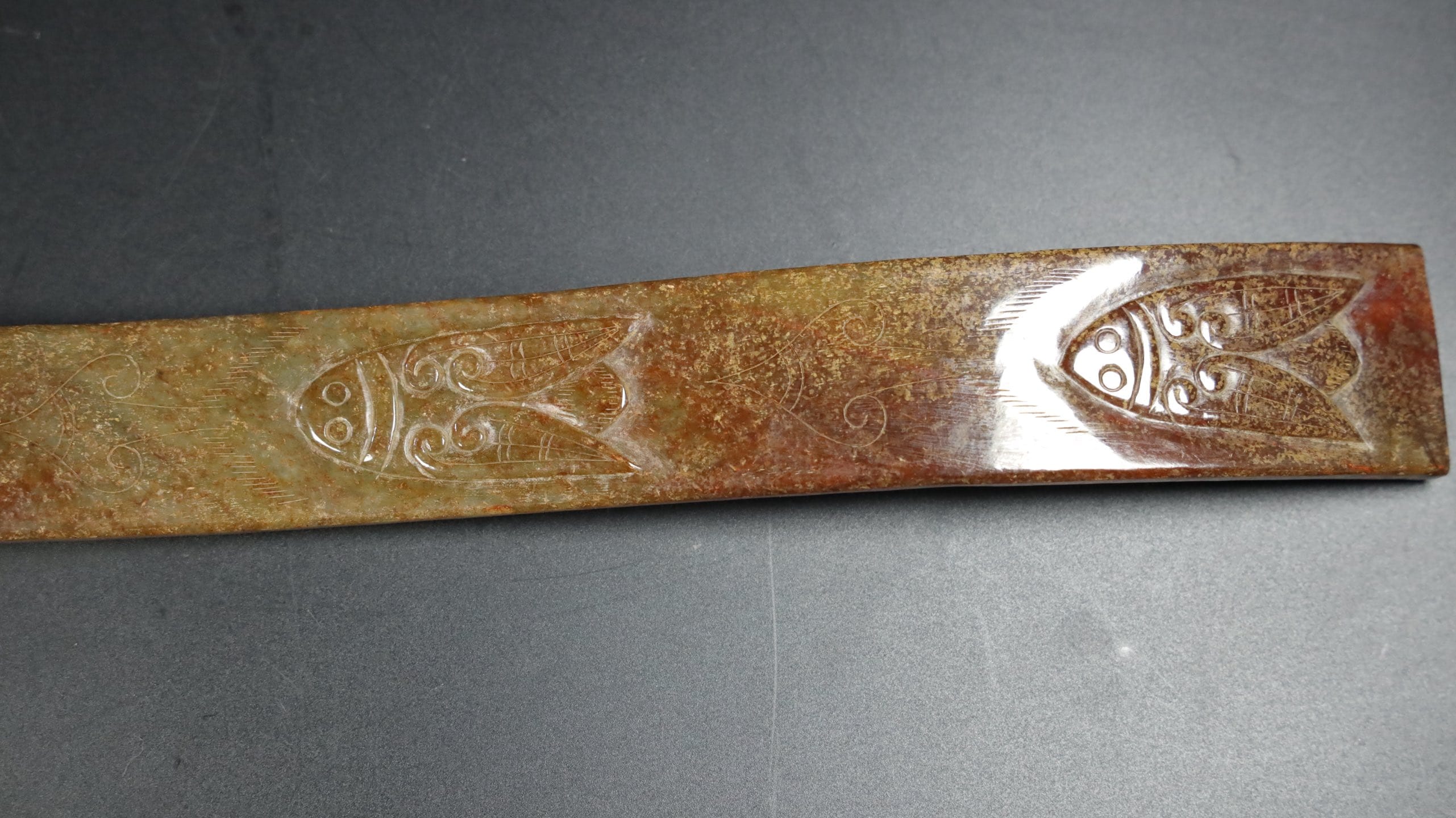 Chinese Natural Jade Carved spoon