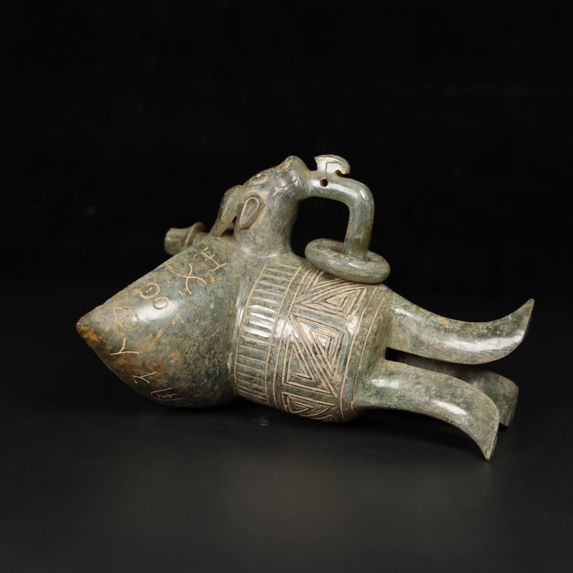 Chinese Natural Jade Carved Cups