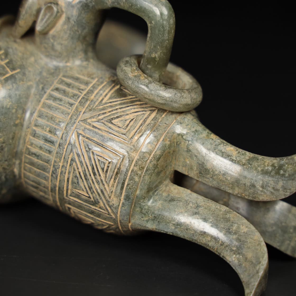 Chinese Natural Jade Carved Cups