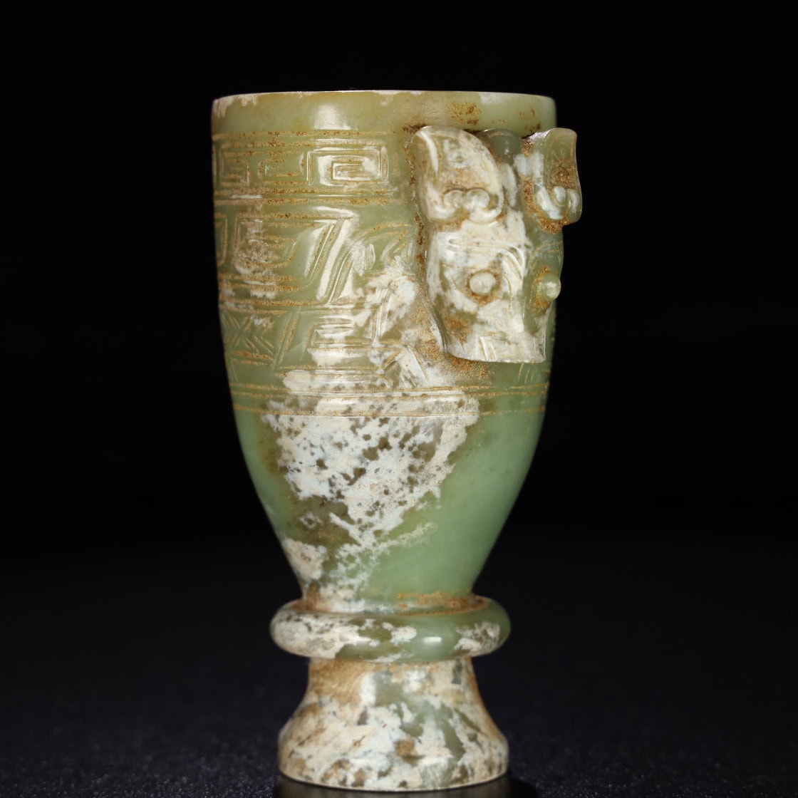 Chinese Natural Jade Carved Cups