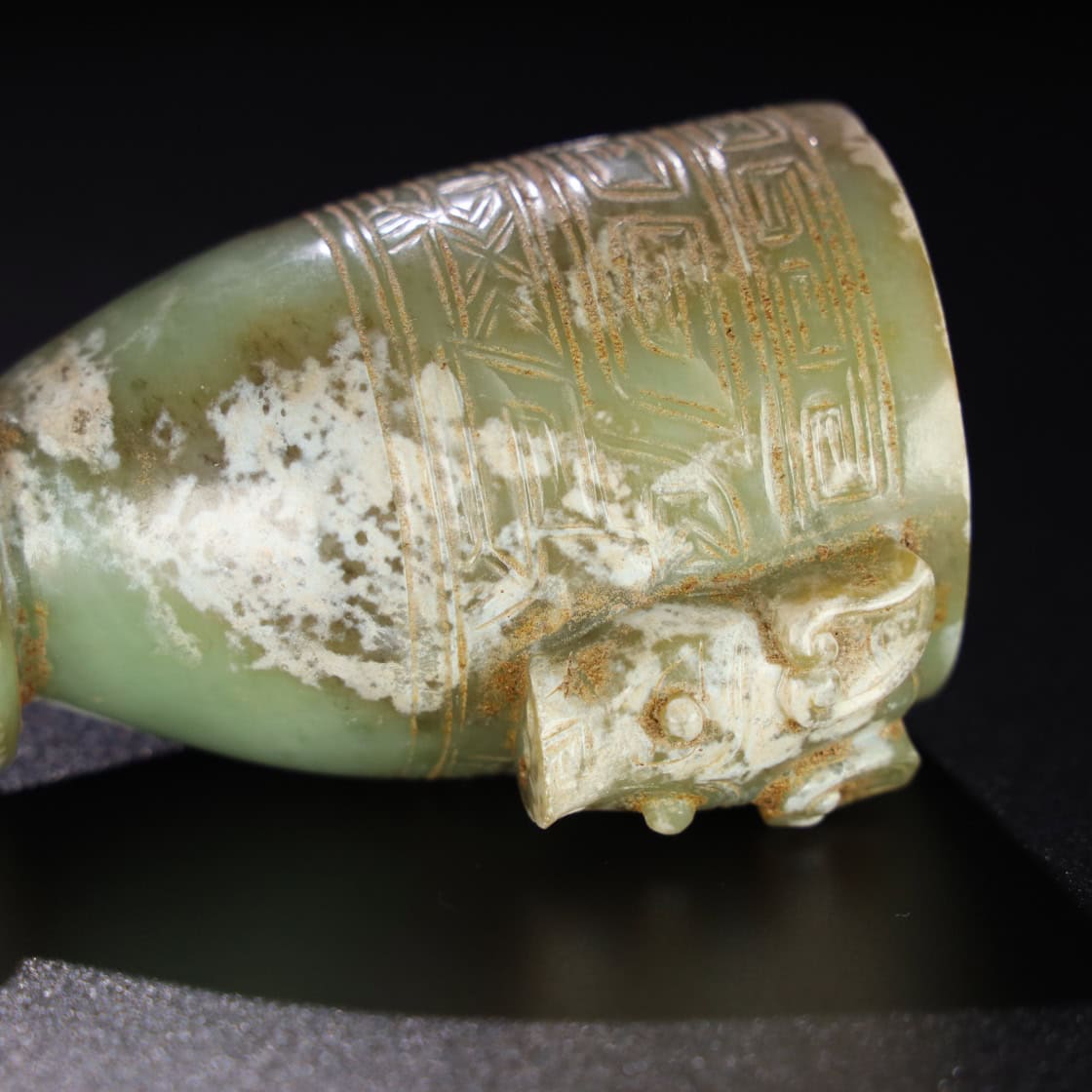 Chinese Natural Jade Carved Cups