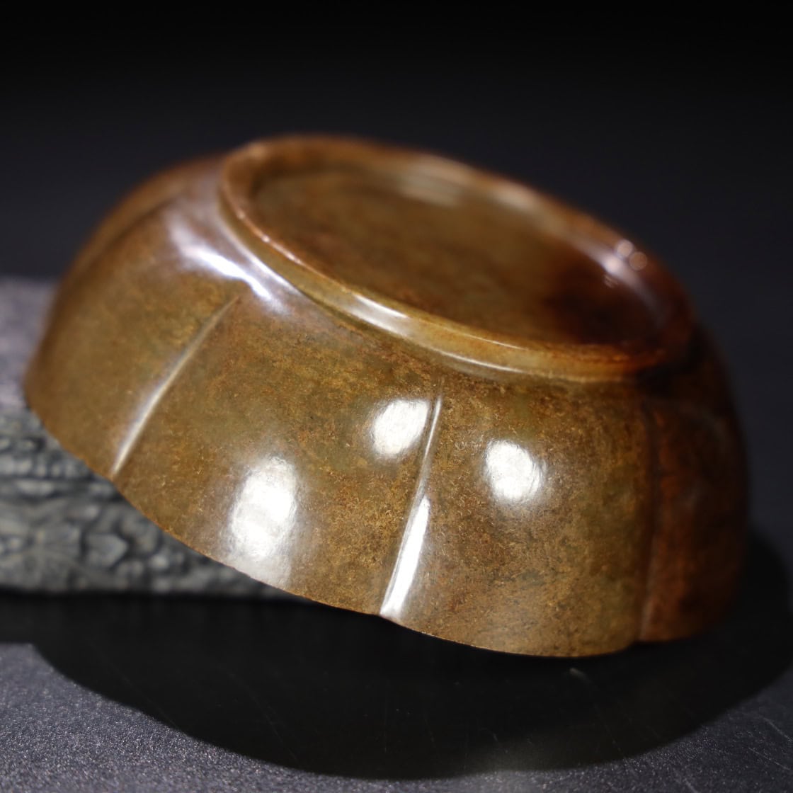 Chinese Natural Jade Carved bowl