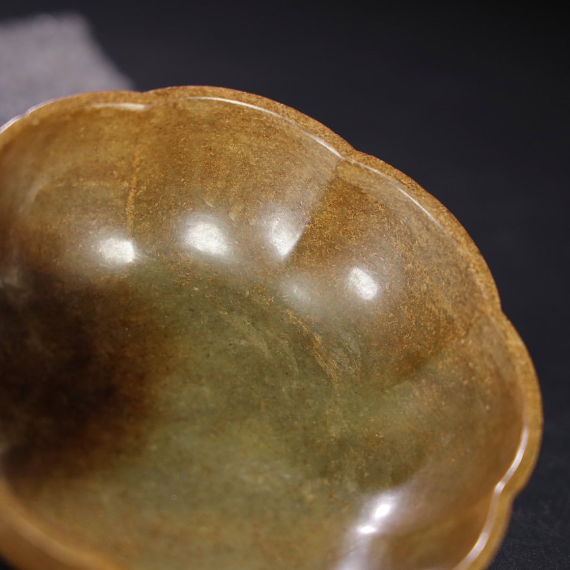 Chinese Natural Jade Carved bowl