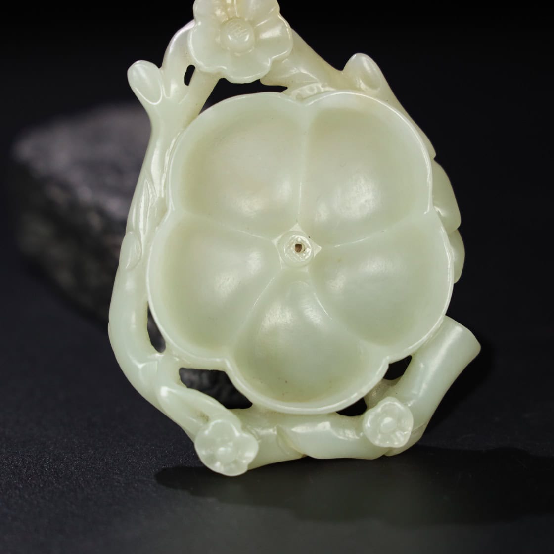 Chinese Natural Jade Carved Incense sticks