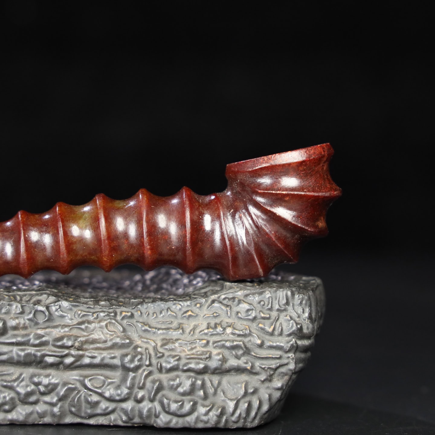Chinese Natural Jade Carved Pipes