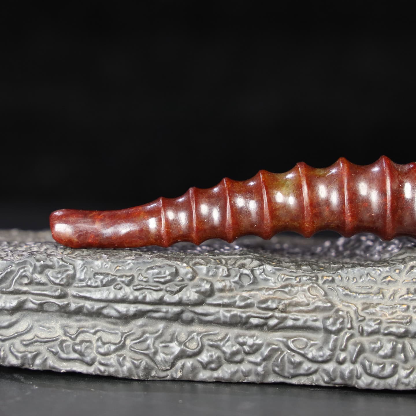 Chinese Natural Jade Carved Pipes
