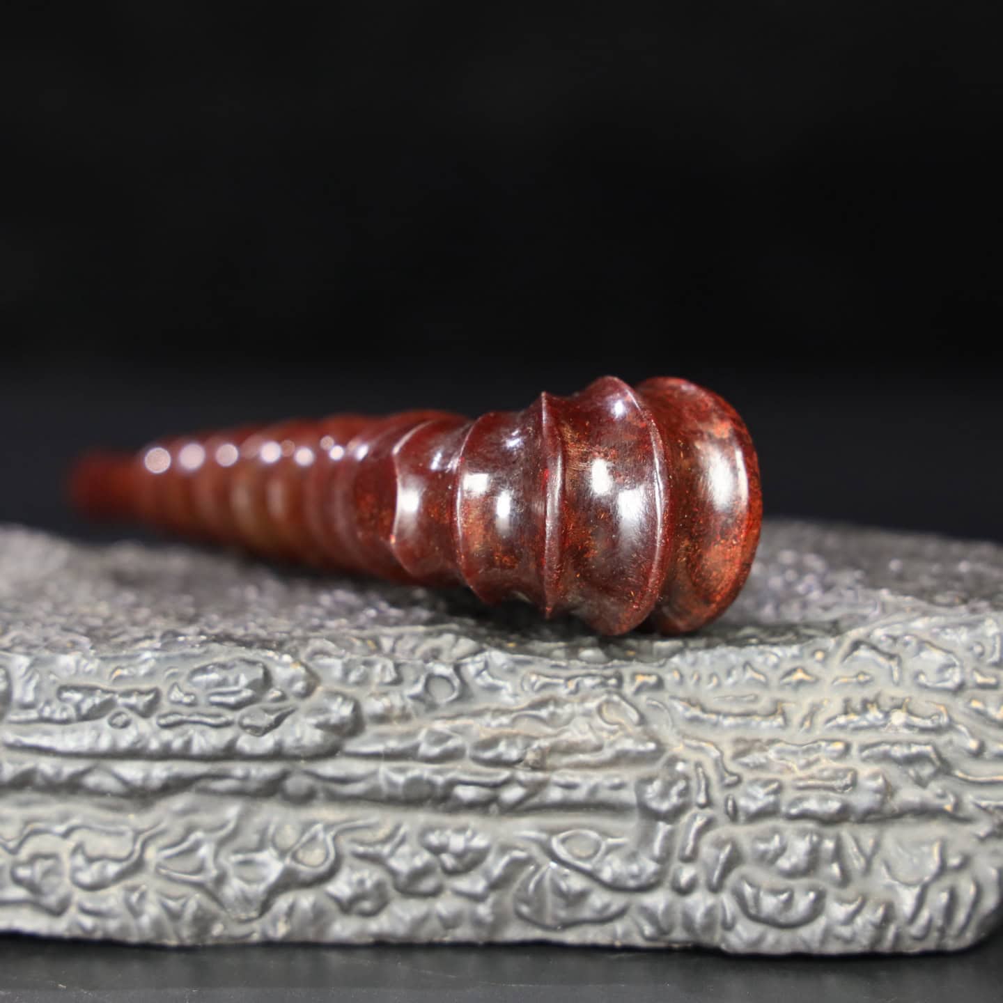 Chinese Natural Jade Carved Pipes