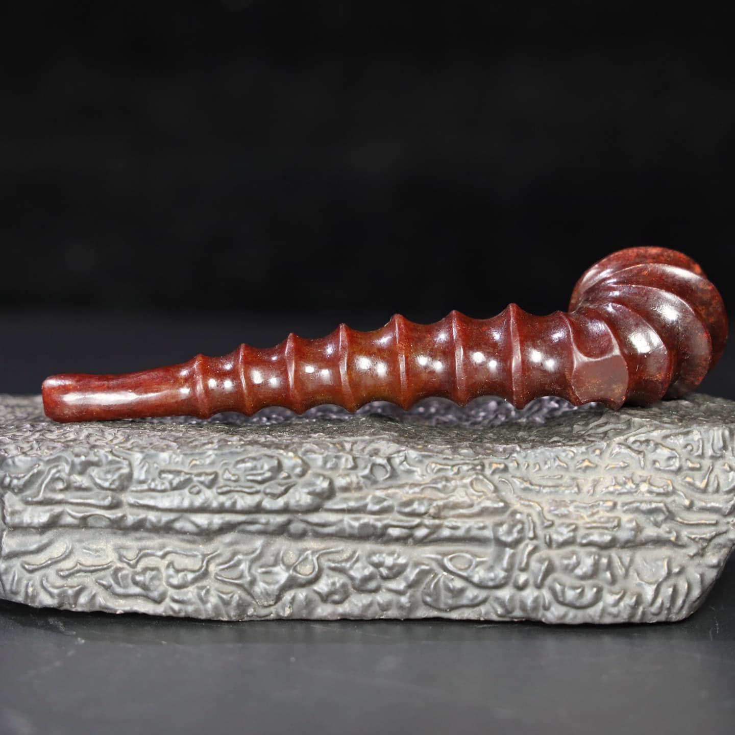 Chinese Natural Jade Carved Pipes