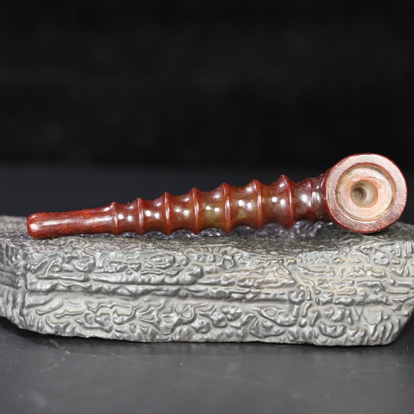 Chinese Natural Jade Carved Pipes