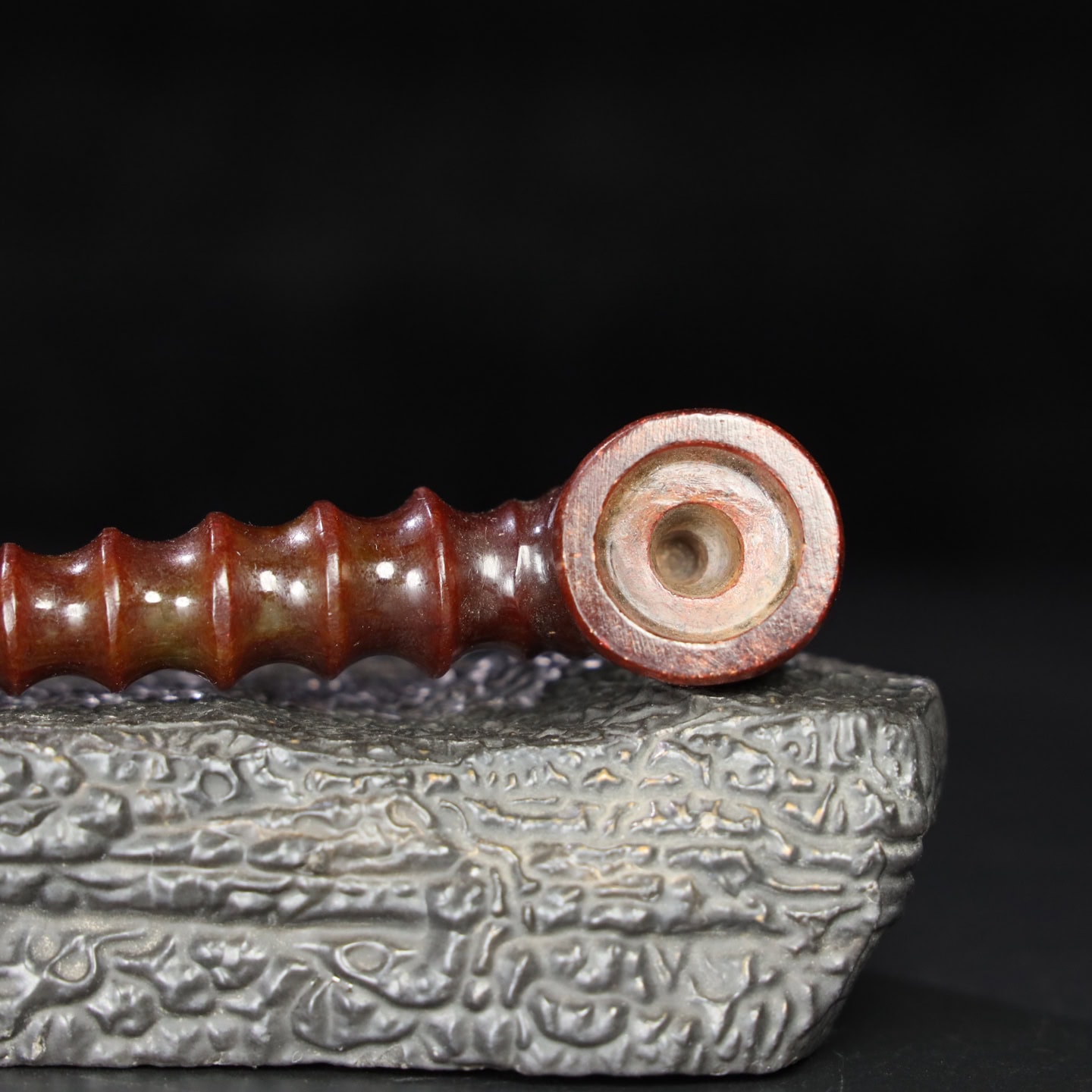 Chinese Natural Jade Carved Pipes