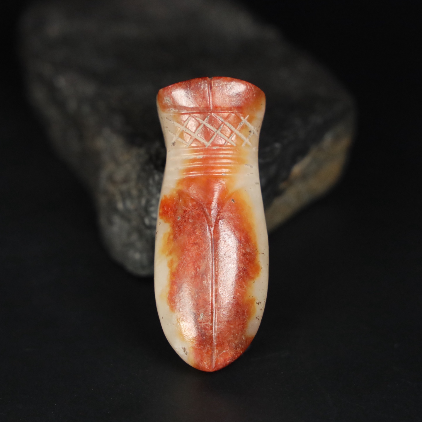 Chinese Natural Jade Carved Cicada