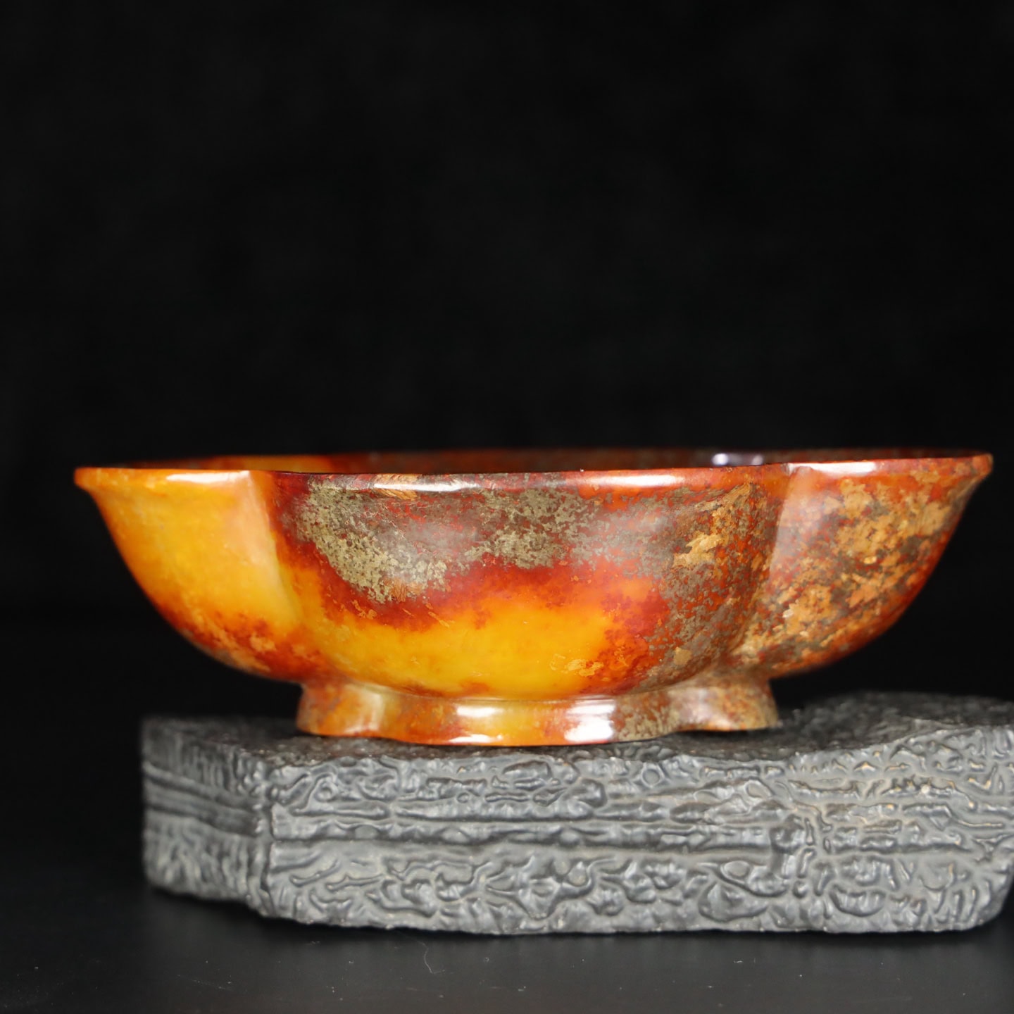 Chinese Natural Jade Carved Vessels