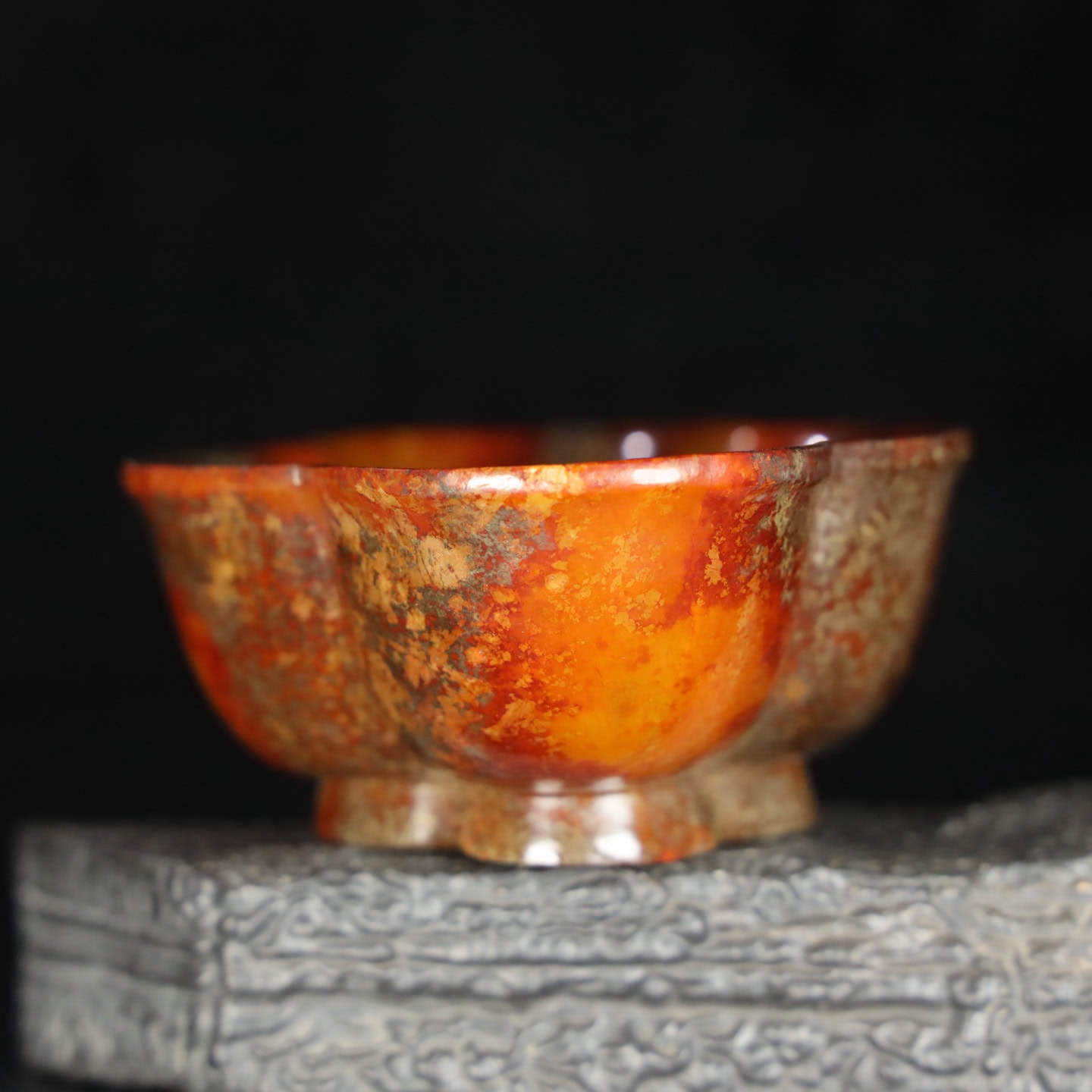 Chinese Natural Jade Carved Vessels