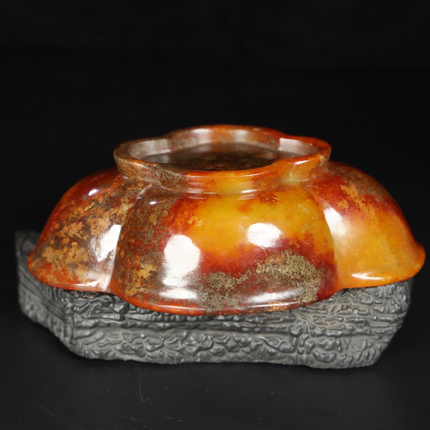 Chinese Natural Jade Carved Vessels