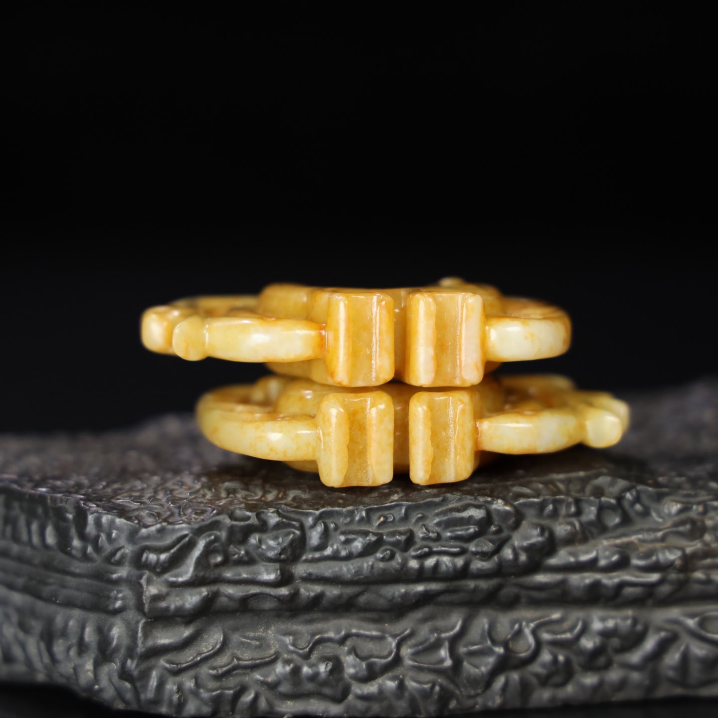 Chinese Natural Jade Carved Phoenix Pendants