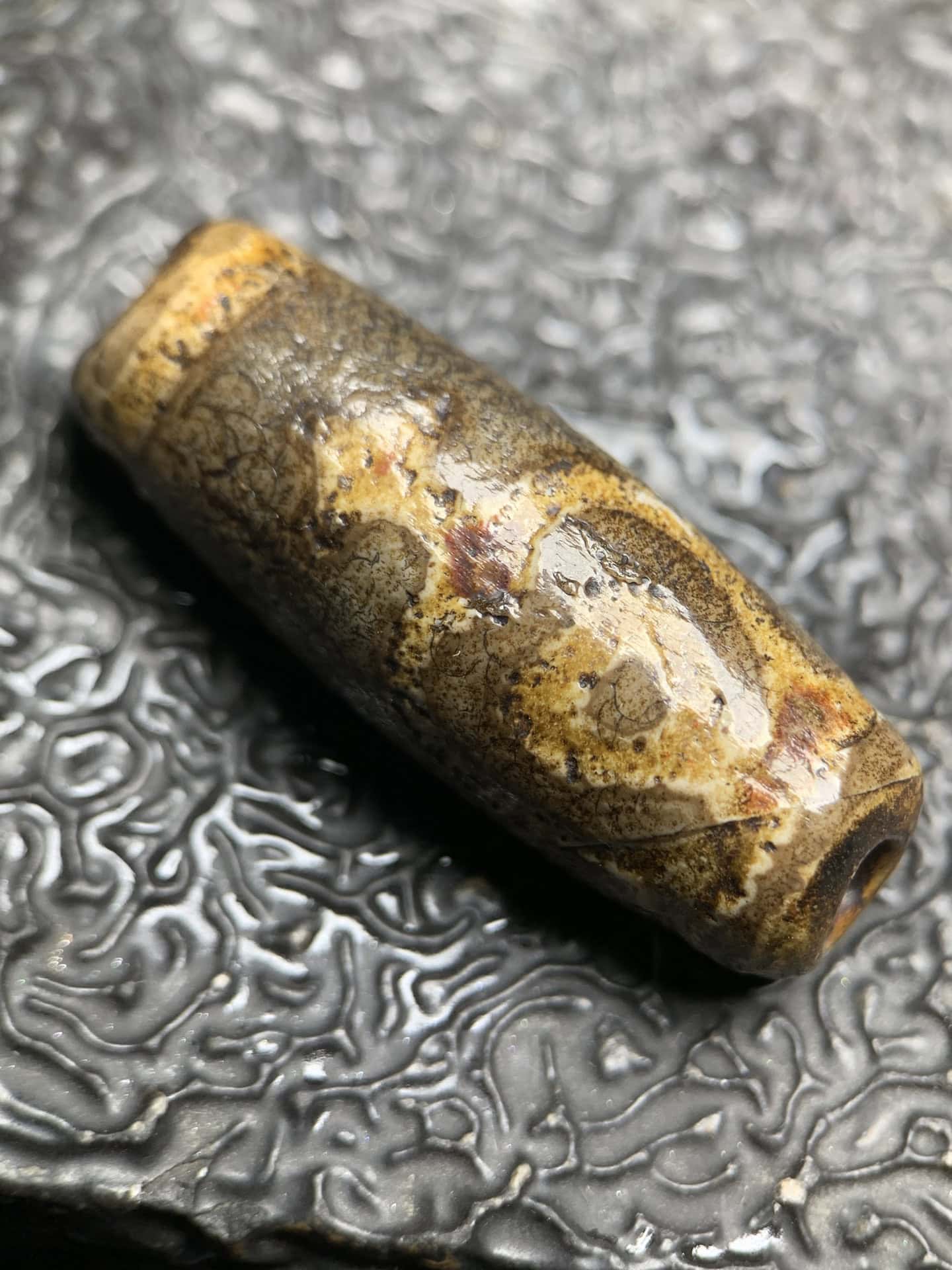 Chinese Natural Agate DZI Beads